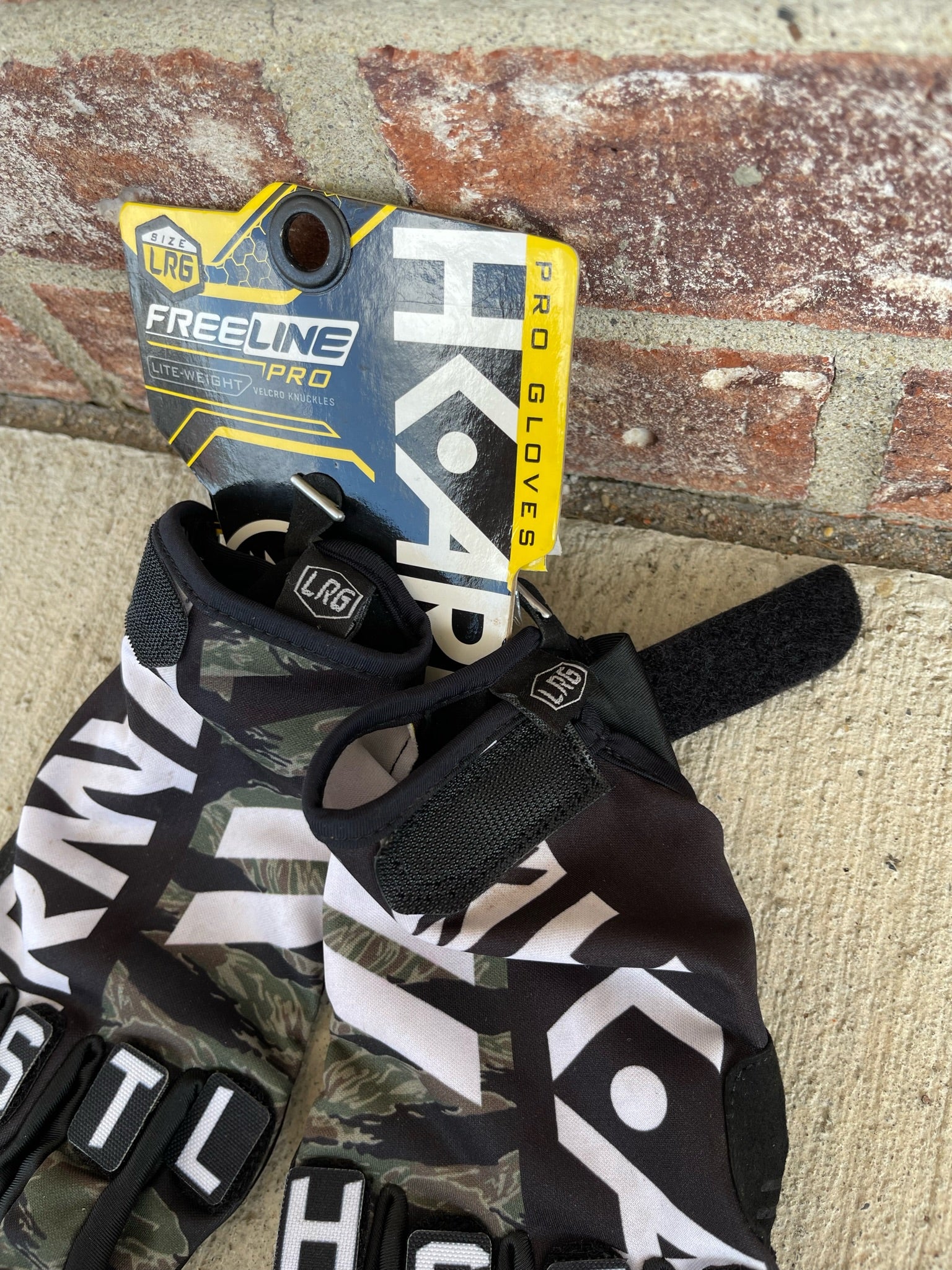 Used HK Army Knucklez Paintball Gloves - Freeline Tiger Stripe - Large - Image 3