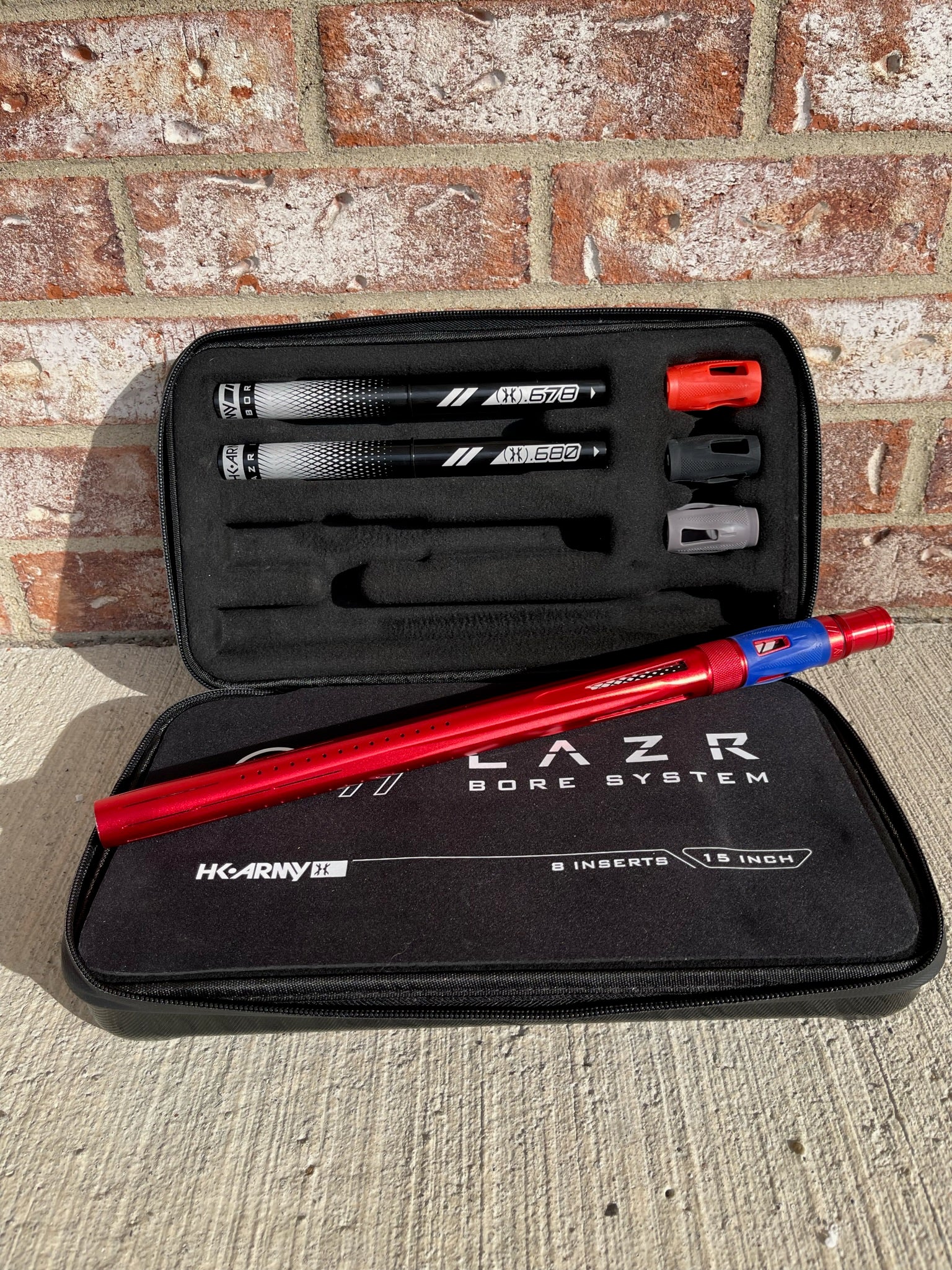 Used HK Army LAZR Barrel Kit AC Threaded - Dust Red- All Black Inserts - Image 2