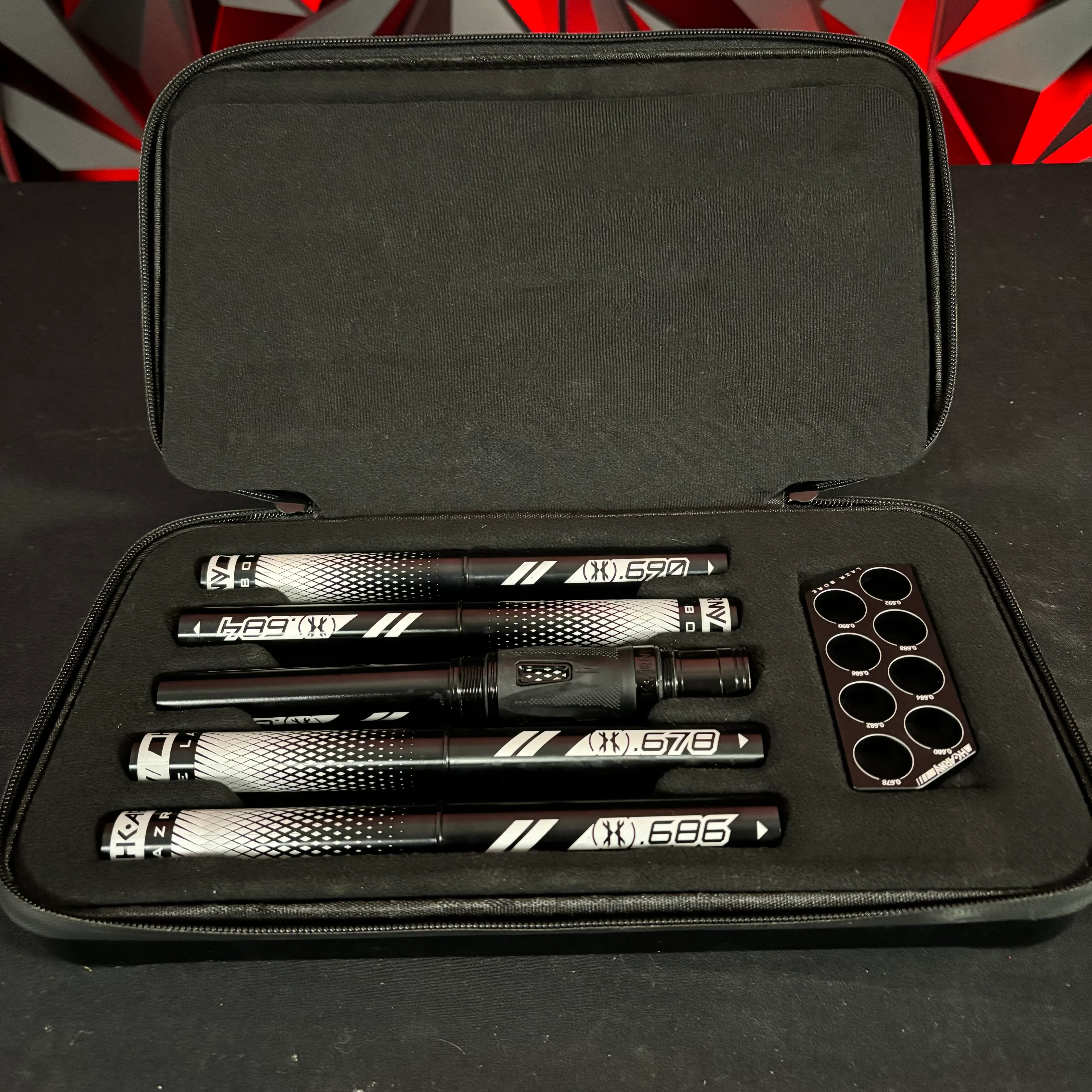 Used HK Army LAZR Barrel Kit - Polished Black - AC Threaded - ALL Black Inserts - Image 2