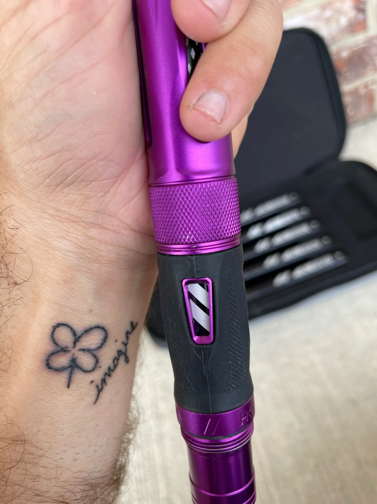 Used HK Army LAZR Barrel Kit - Dust Purple- Black Inserts - Autococker Thread - Image 10