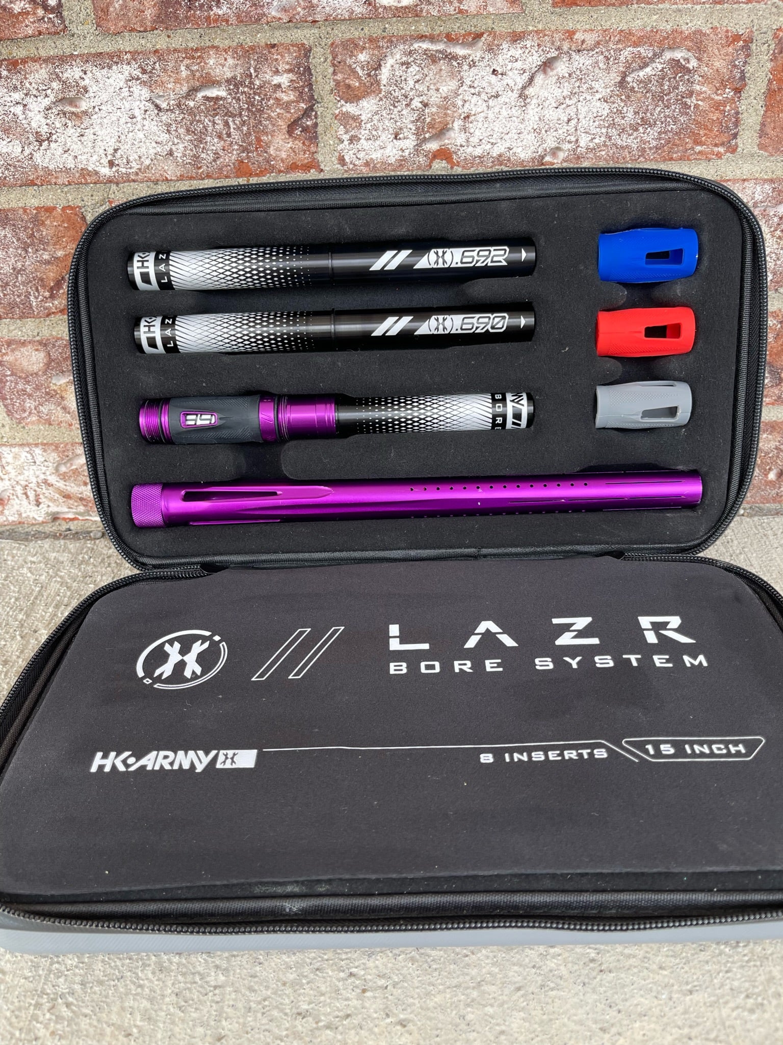 Used HK Army LAZR Barrel Kit - Dust Purple- Black Inserts - Autococker Thread - Image 2