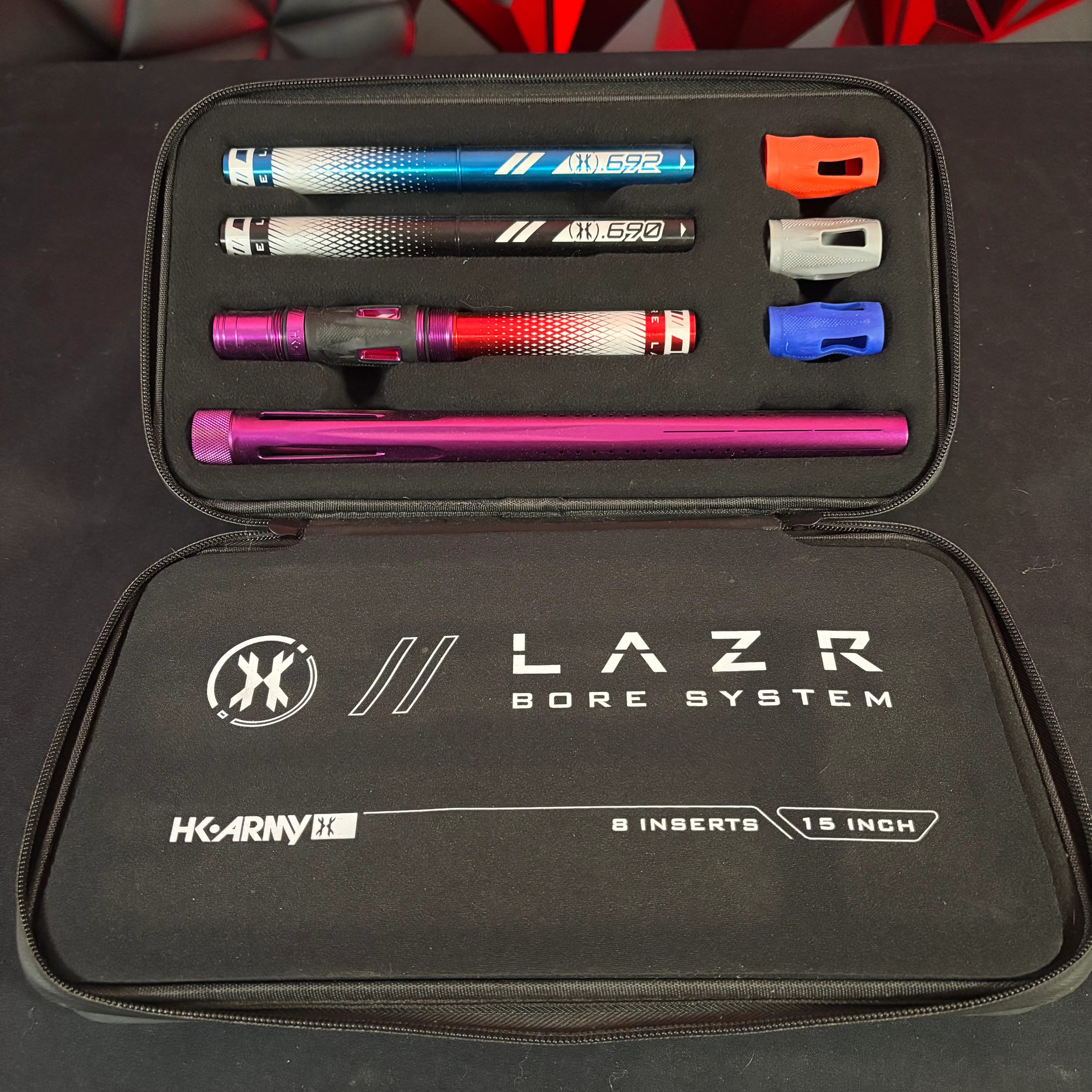 Used HK Army LAZR Barrel Kit - Dust Purple w/ Colored Inserts - AC Thread