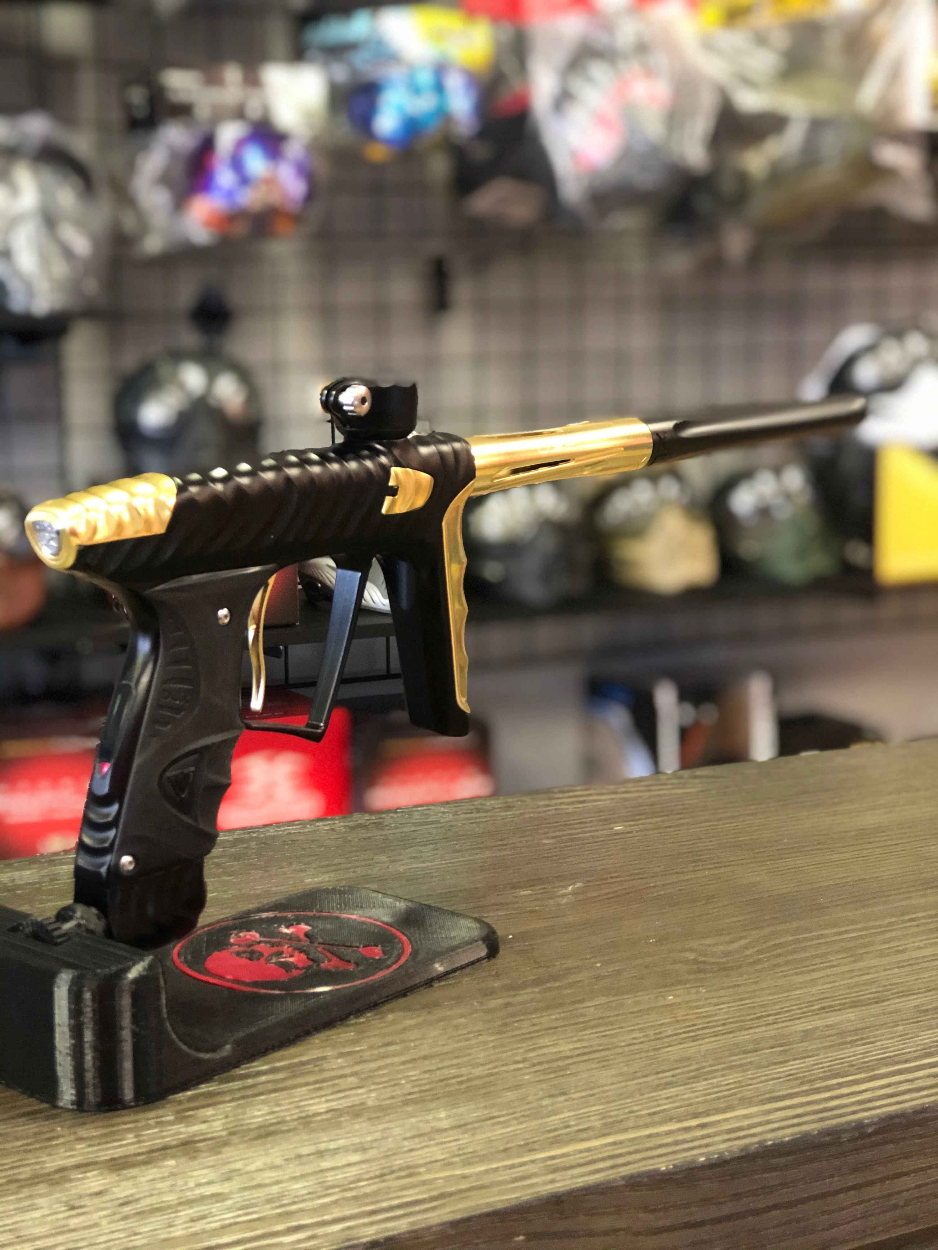 Used HK Army Luxe X Paintball Gun - Dust Black/Gold - Image 2