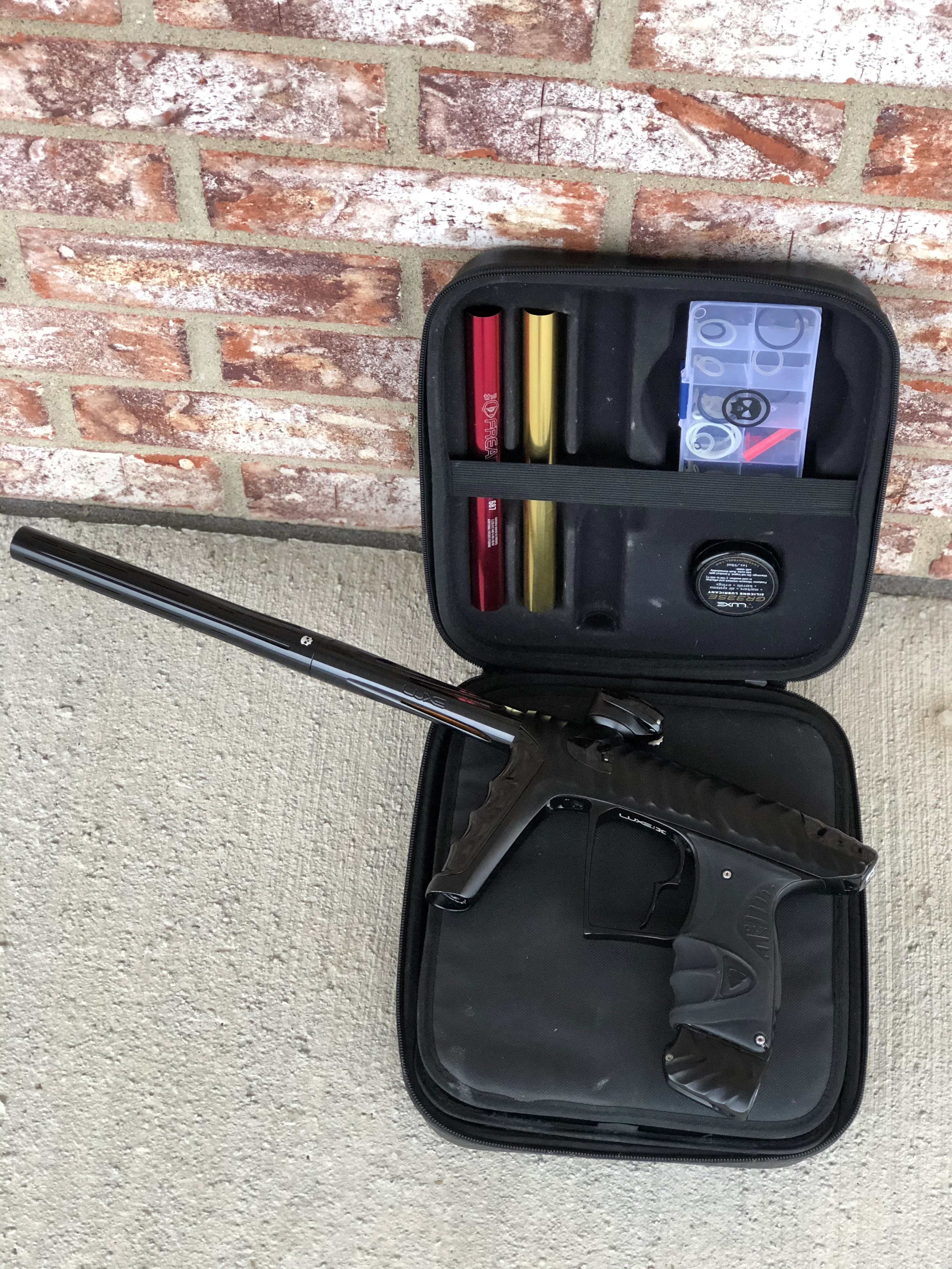 Used HK Army Luxe X Paintball Gun - Dust Black w/ Infamous Trigger and Silencio Tip - Image 4