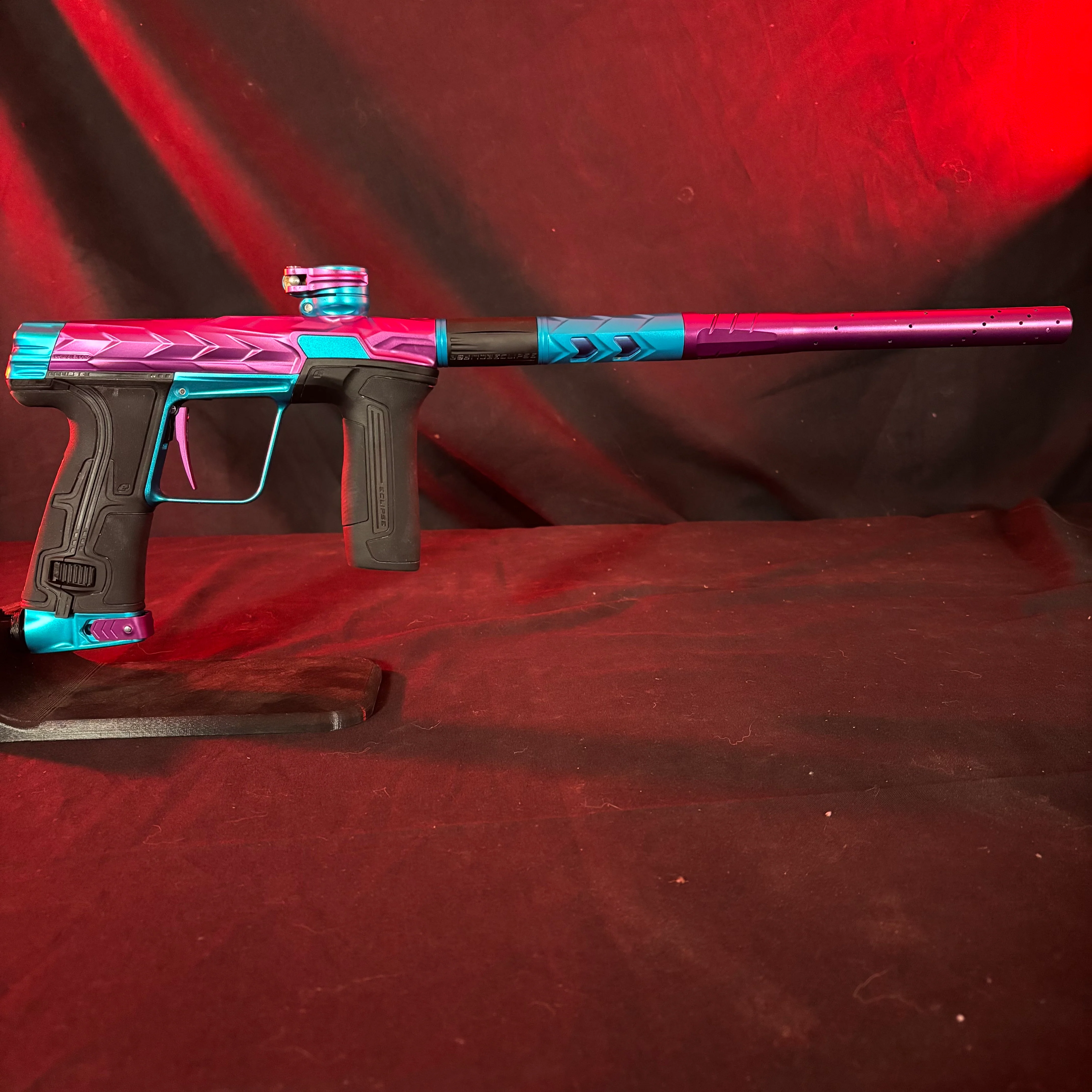 Used HK Army/Planet Eclipse CS3 Fossil Paintball Gun - Amp (Purple/Teal) - Image 6