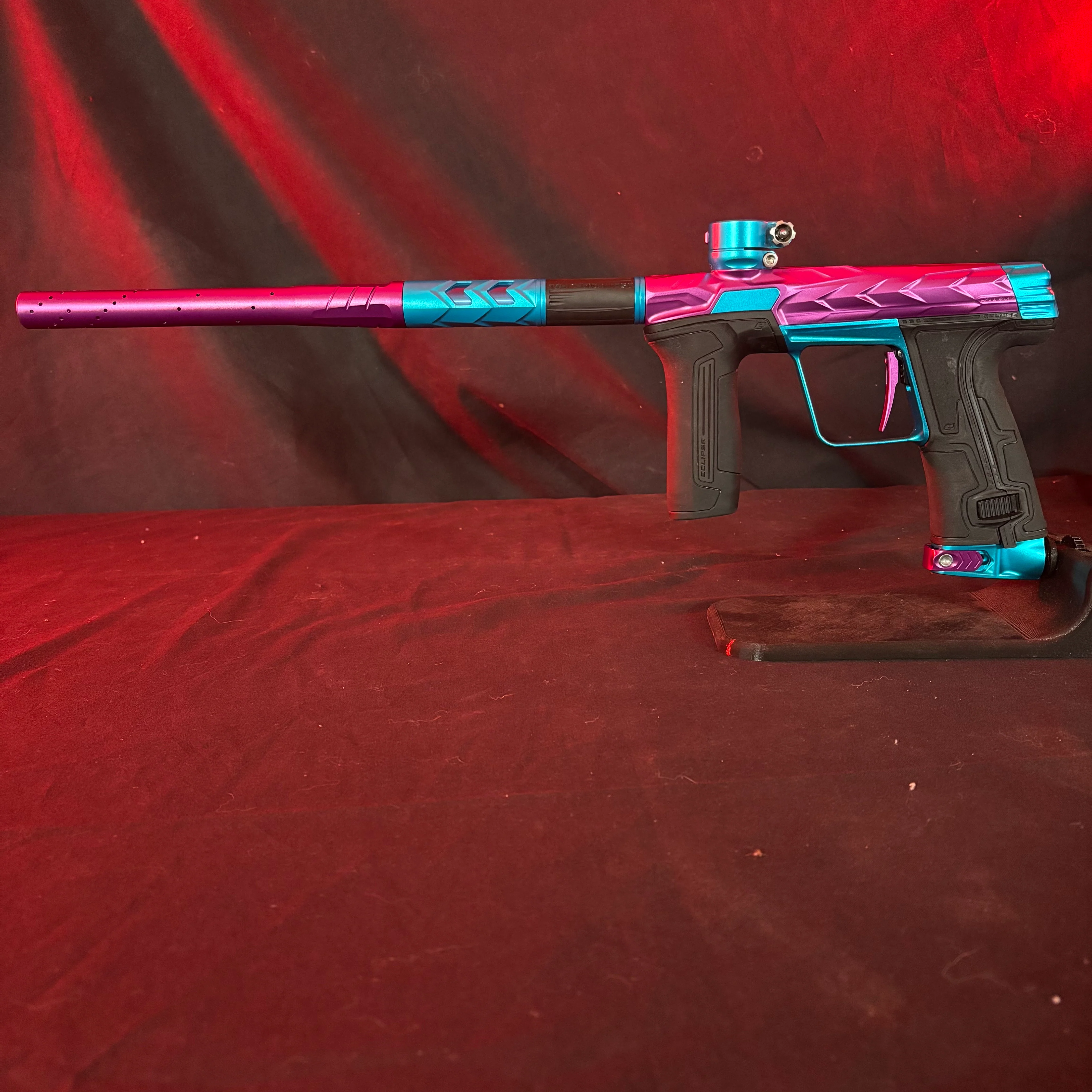Used HK Army/Planet Eclipse CS3 Fossil Paintball Gun - Amp (Purple/Teal) - Image 7