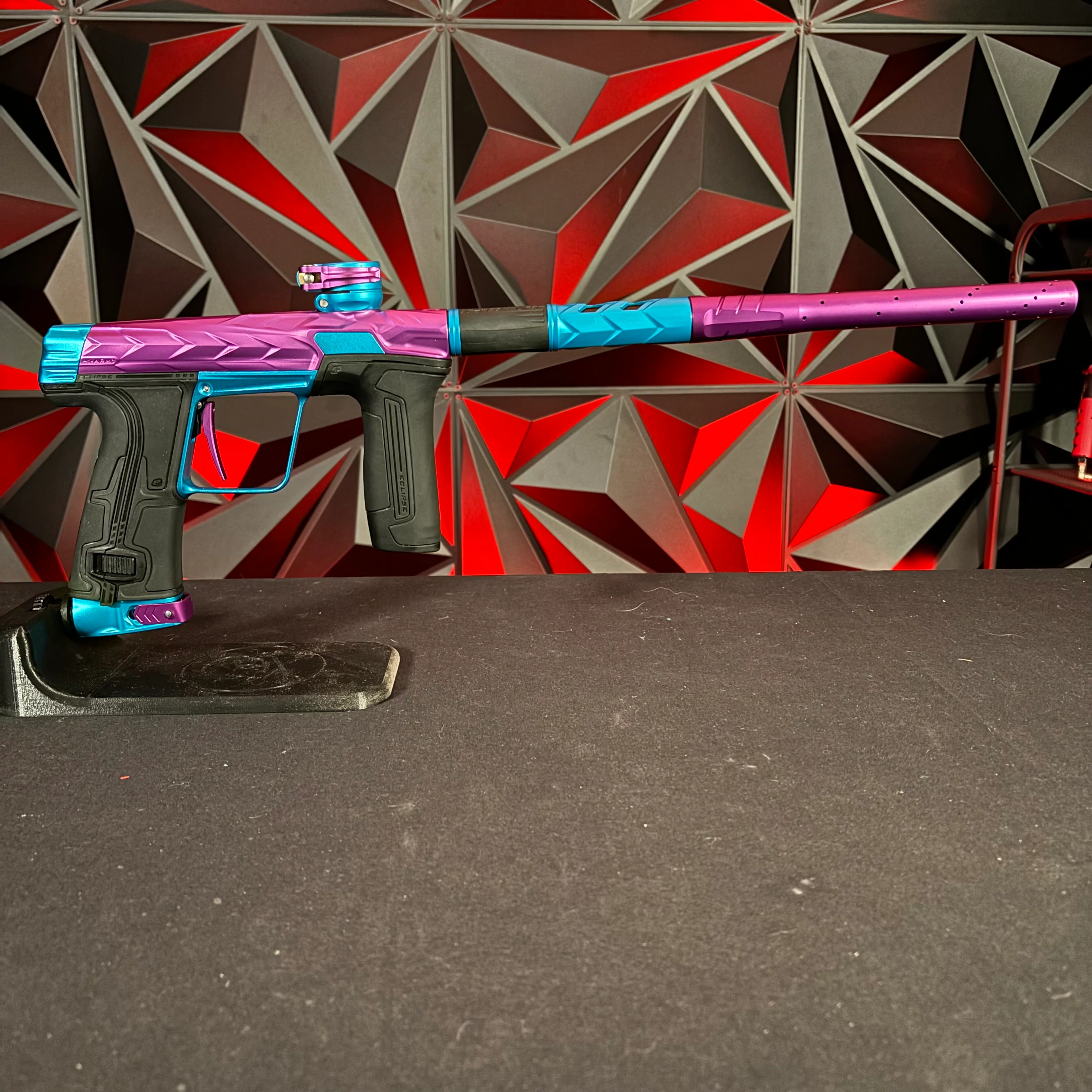 Used HK Army/Planet Eclipse CS3 Fossil Paintball Gun - Amp (Purple/Teal) - Image 6