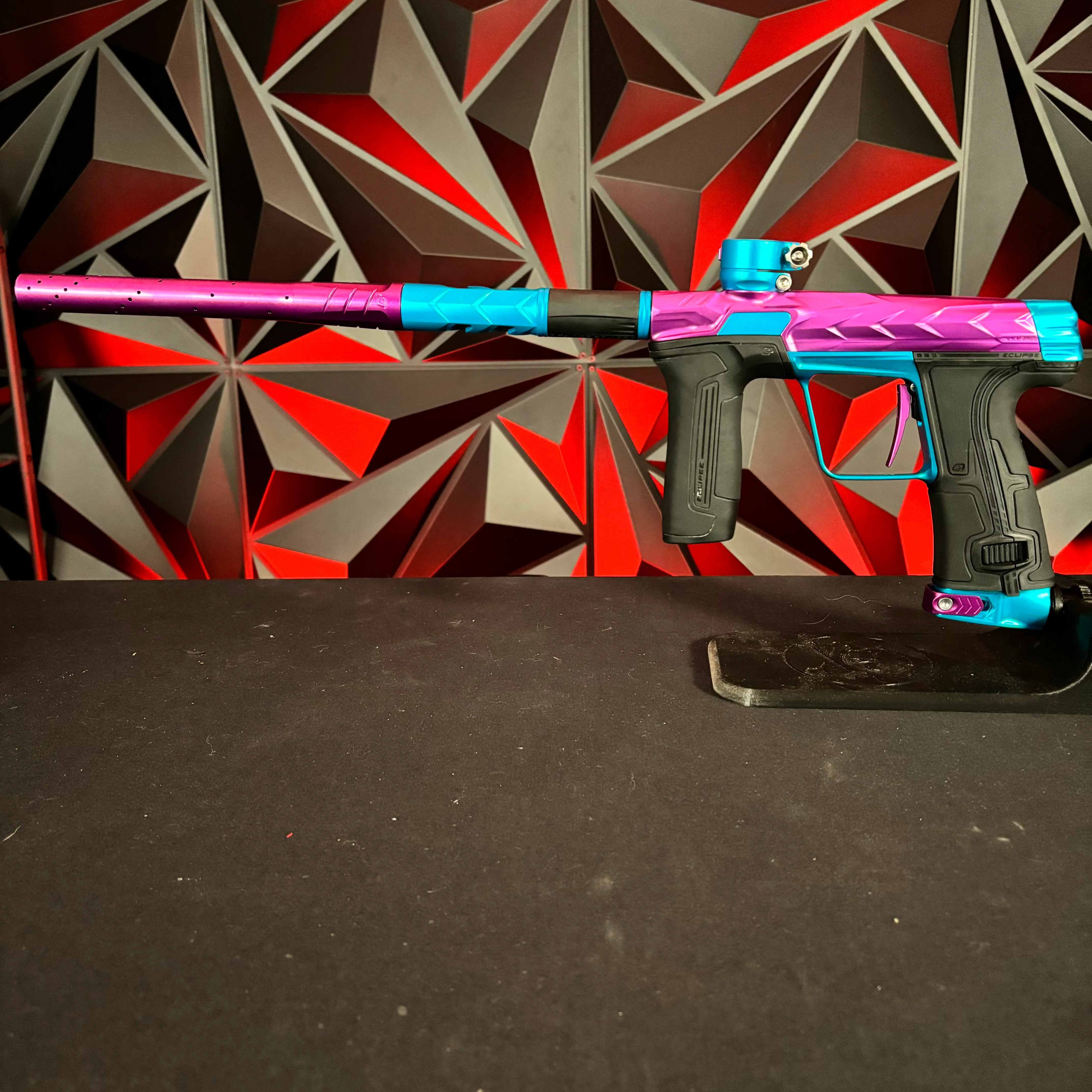Used HK Army/Planet Eclipse CS3 Fossil Paintball Gun - Amp (Purple/Teal) - Image 7