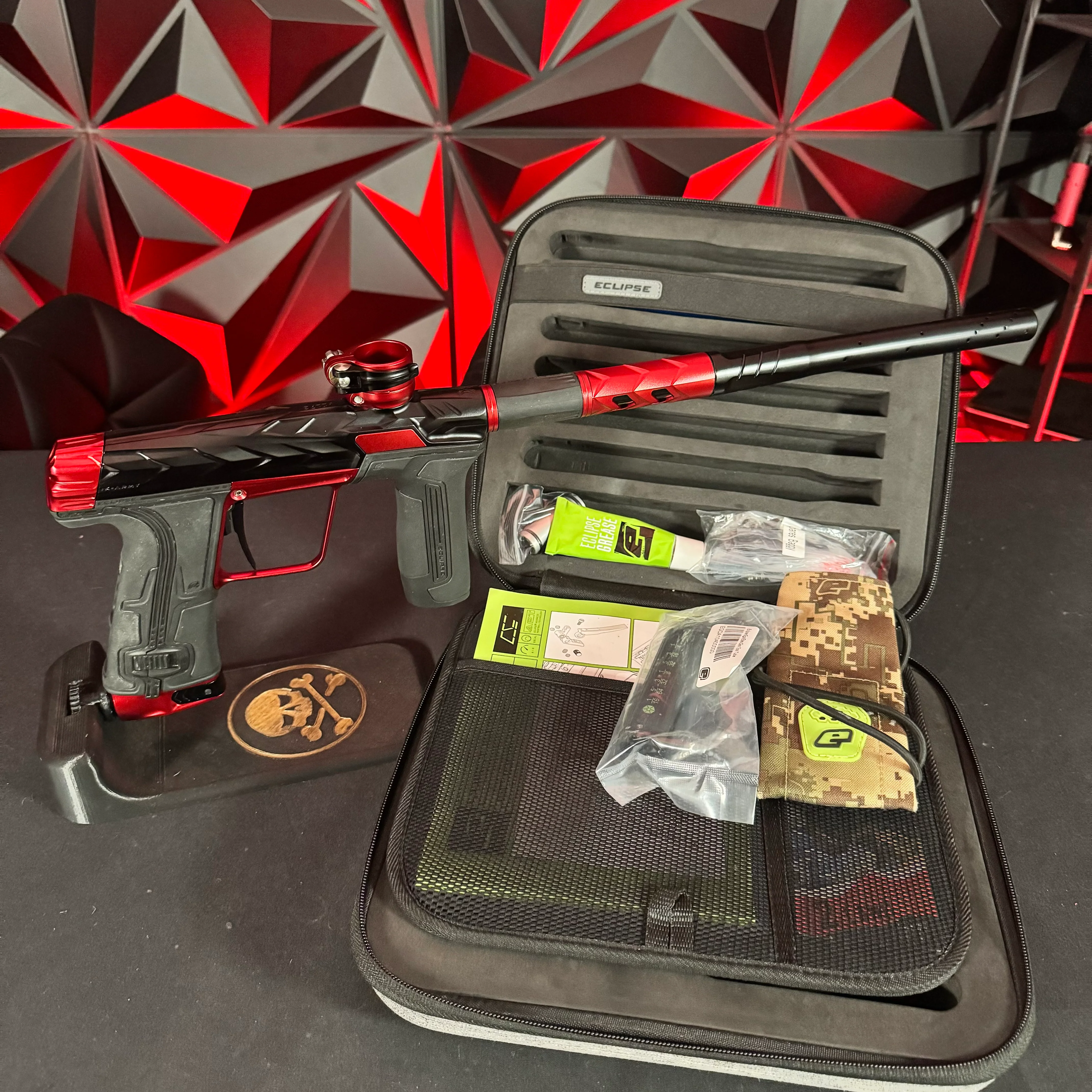 Used HK Army/Planet Eclipse CS3 Fossil Paintball Gun - Black/Red
