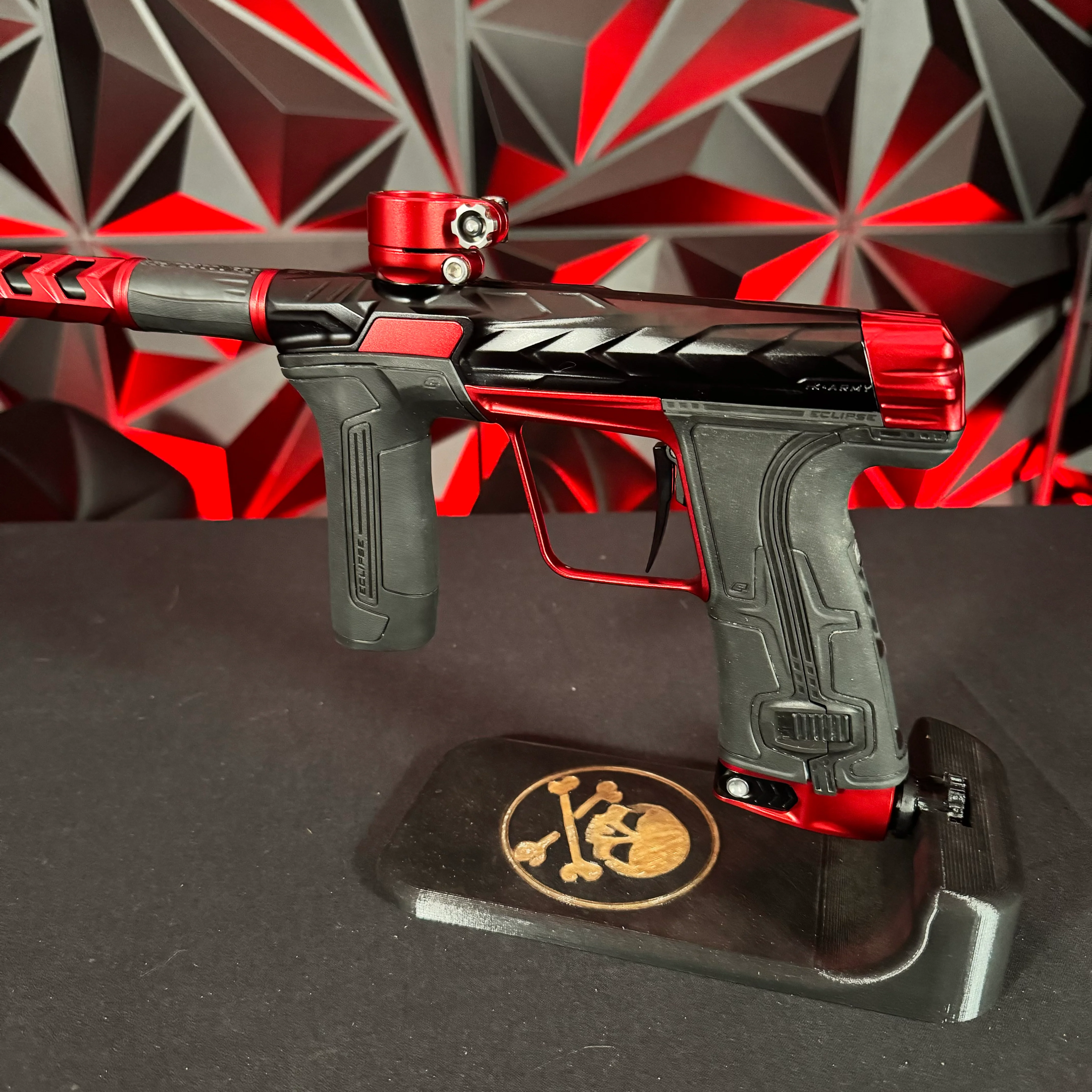 Used HK Army/Planet Eclipse CS3 Fossil Paintball Gun - Black/Red - Image 3