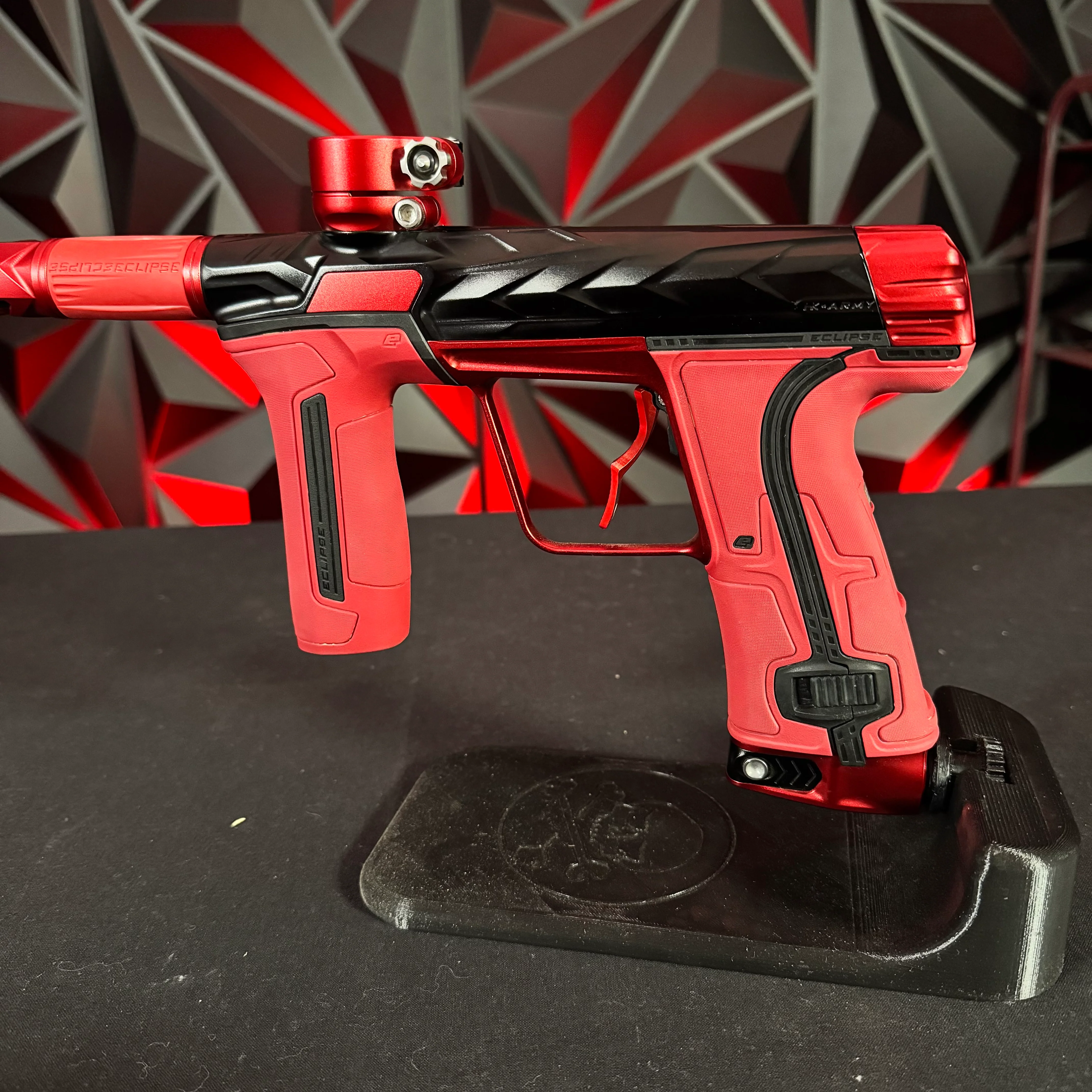 Used HK Army/Planet Eclipse CS3 Fossil Paintball Gun - Black/Red w/Infamous Deuce Trigger - Image 3