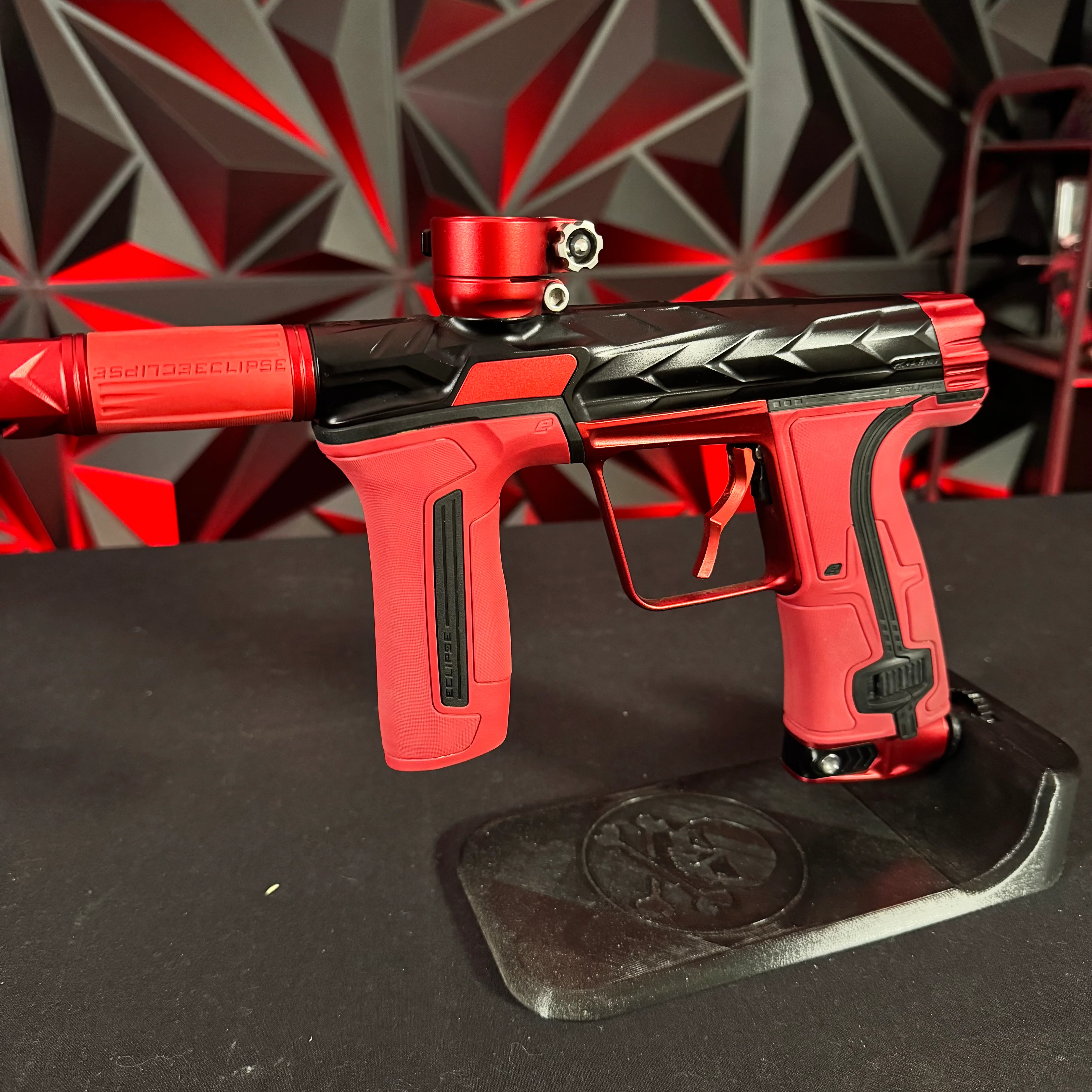Used HK Army/Planet Eclipse CS3 Fossil Paintball Gun - Black/Red w/Infamous Deuce Trigger - Image 5
