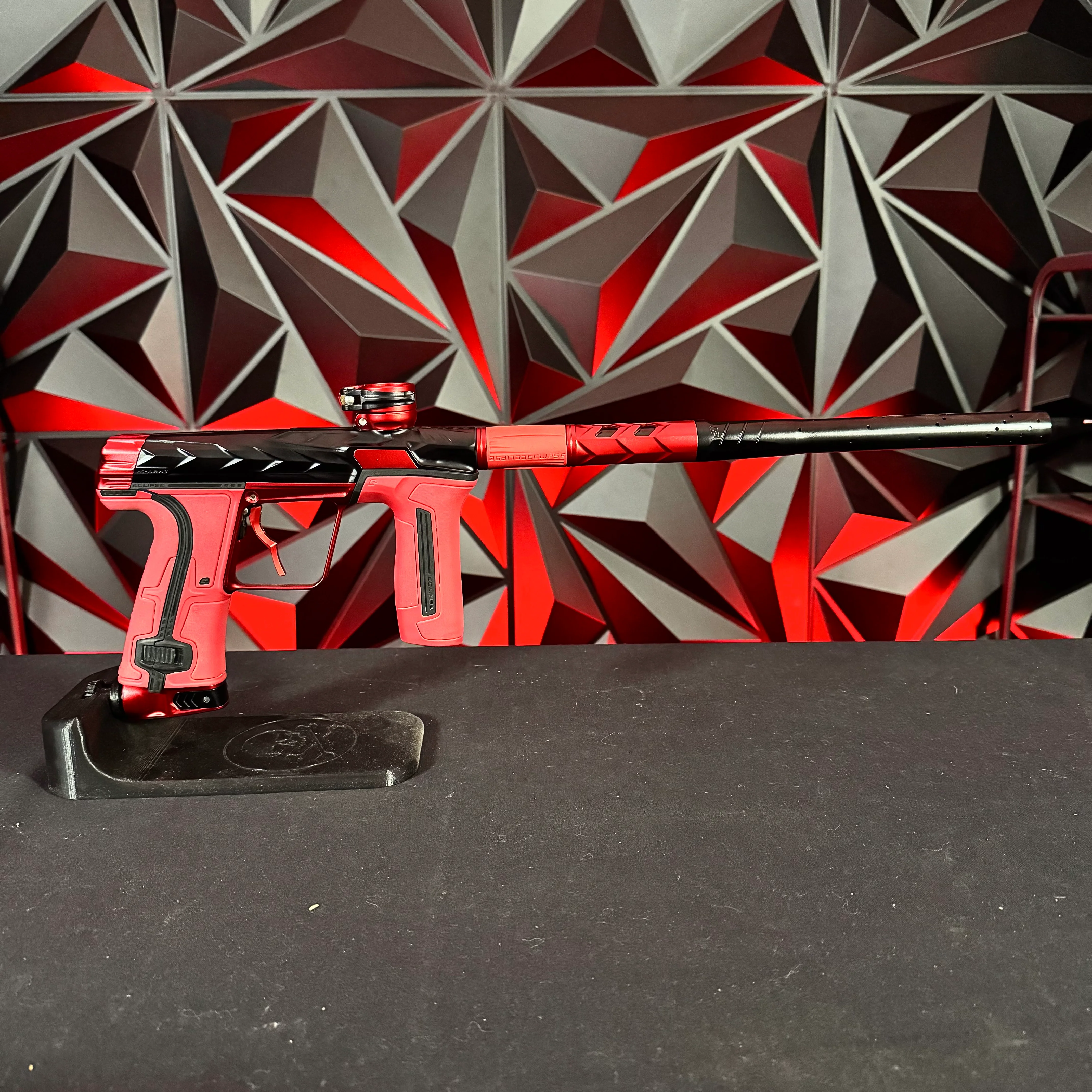 Used HK Army/Planet Eclipse CS3 Fossil Paintball Gun - Black/Red w/Infamous Deuce Trigger - Image 6