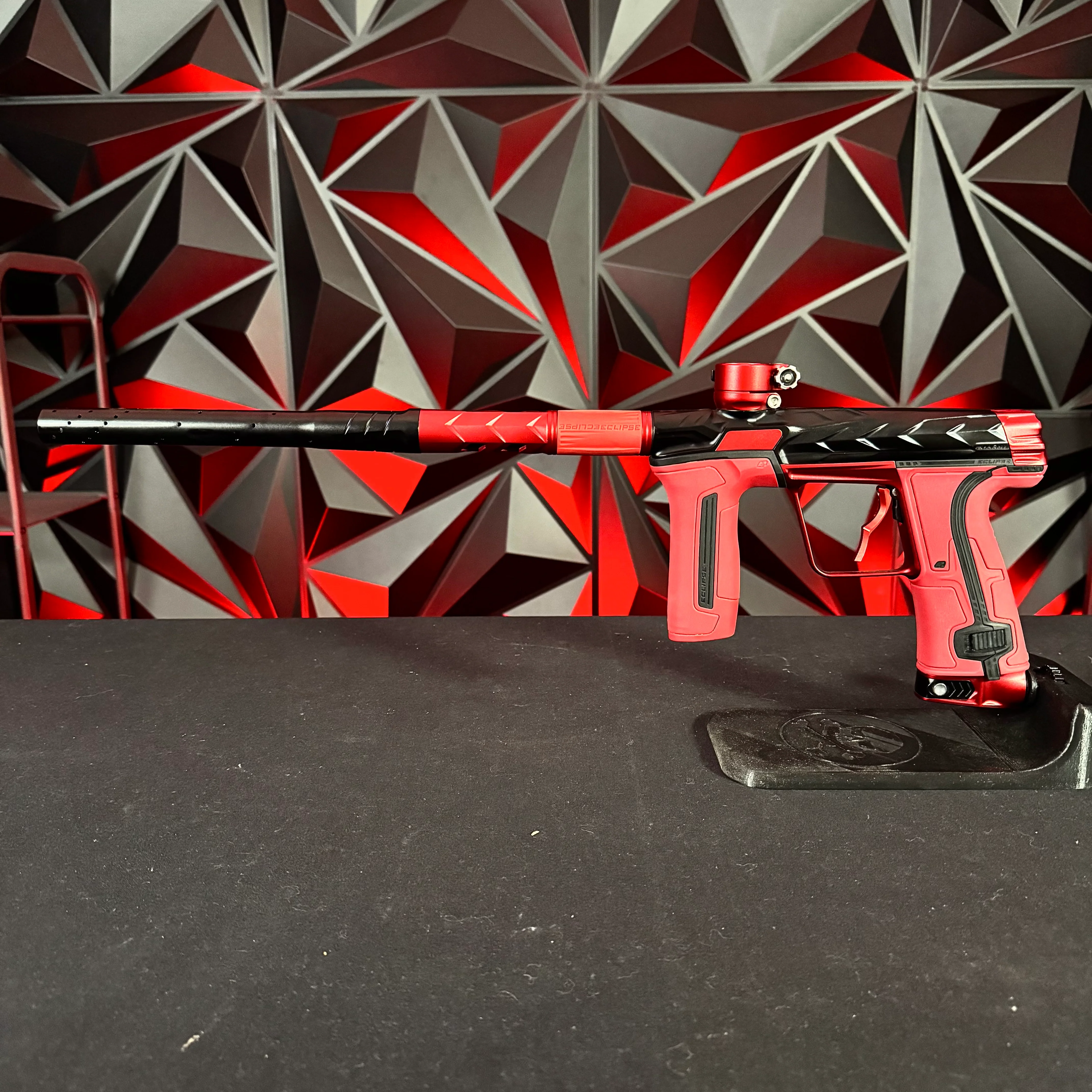 Used HK Army/Planet Eclipse CS3 Fossil Paintball Gun - Black/Red w/Infamous Deuce Trigger - Image 7