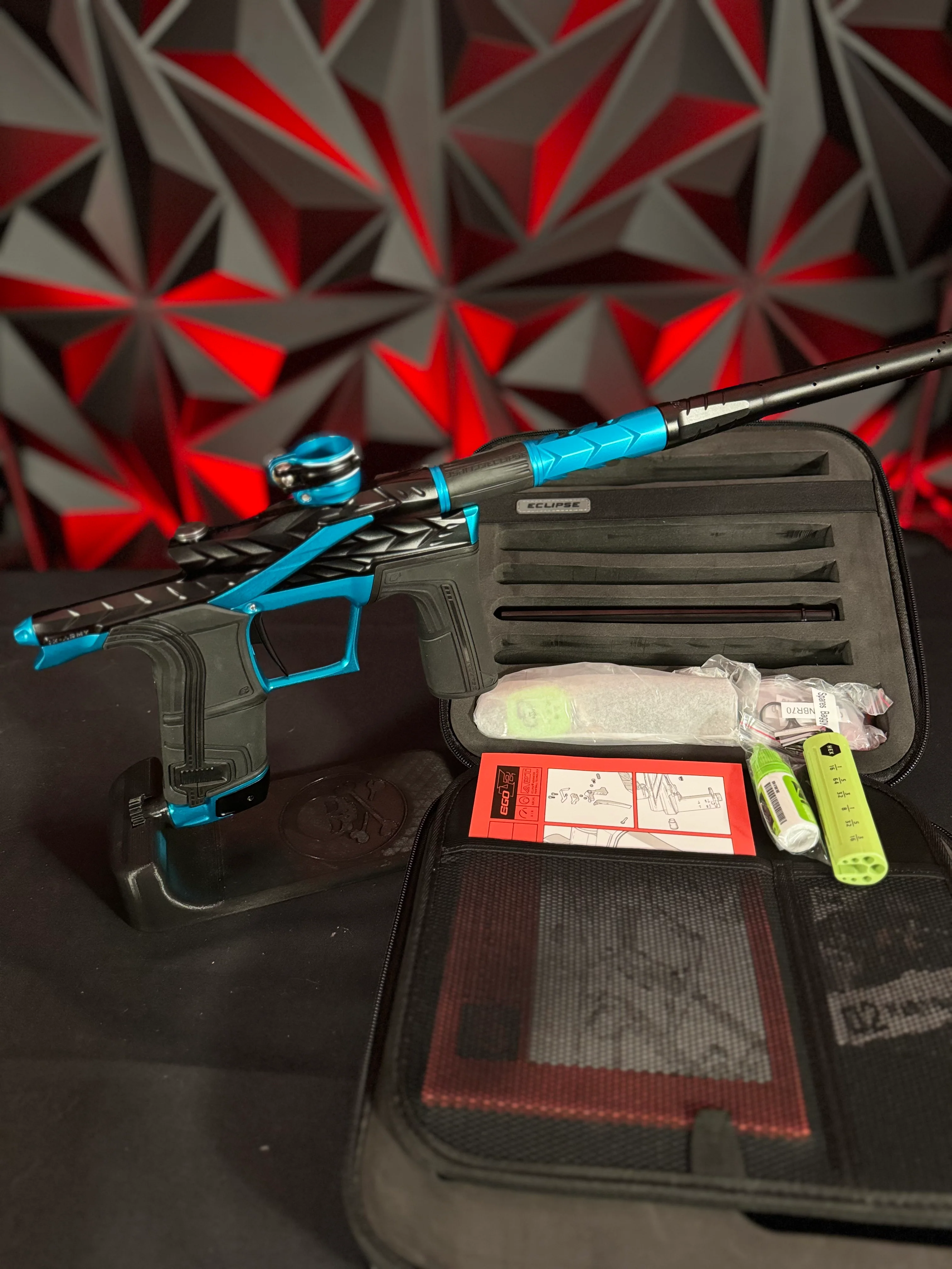 Used HK Army/Planet Eclipse LV2 Fossil Paintball Gun - Black/Blue - Image 7