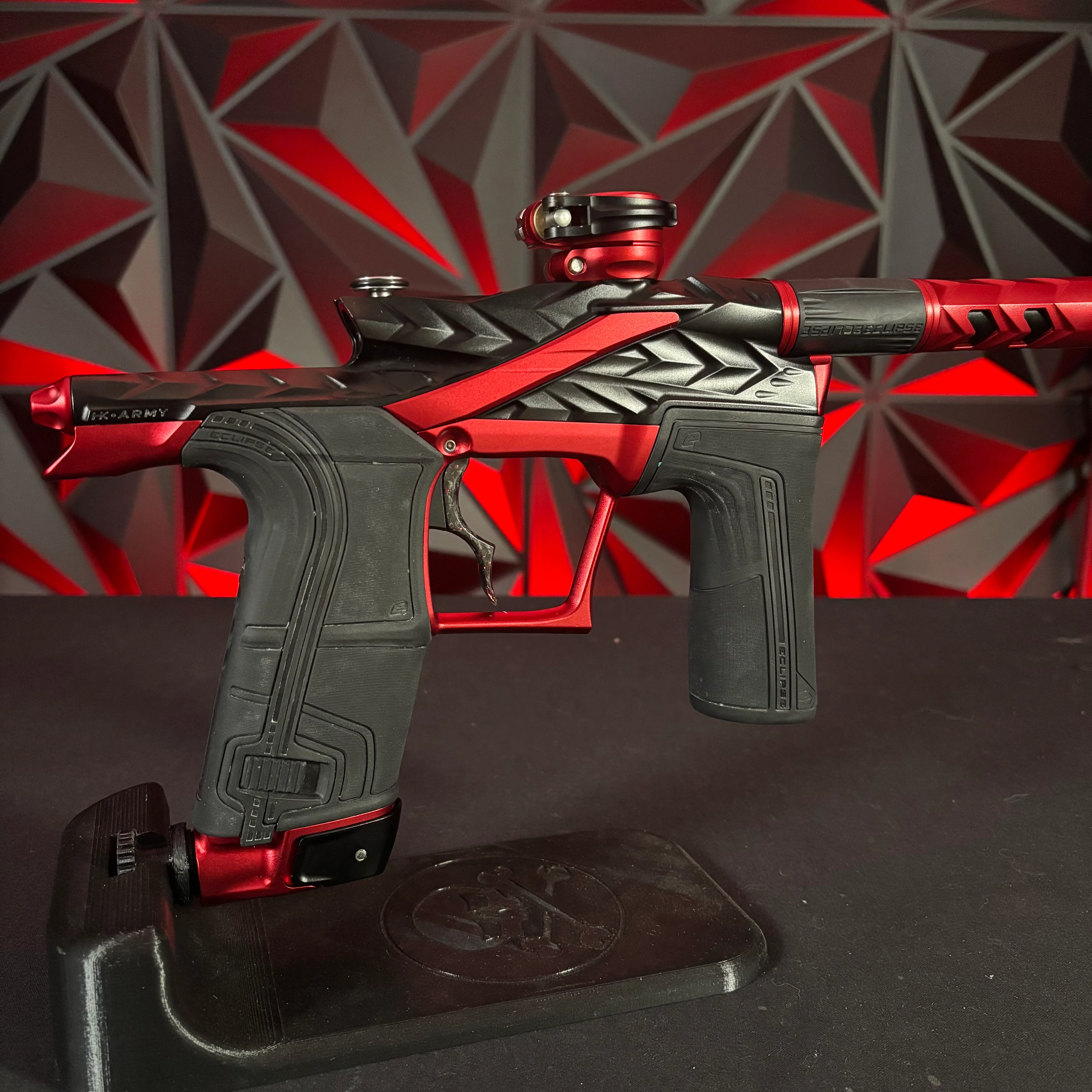 Used HK Army/Planet Eclipse LV2 Fossil Paintball Gun - Black/ Red - Image 2