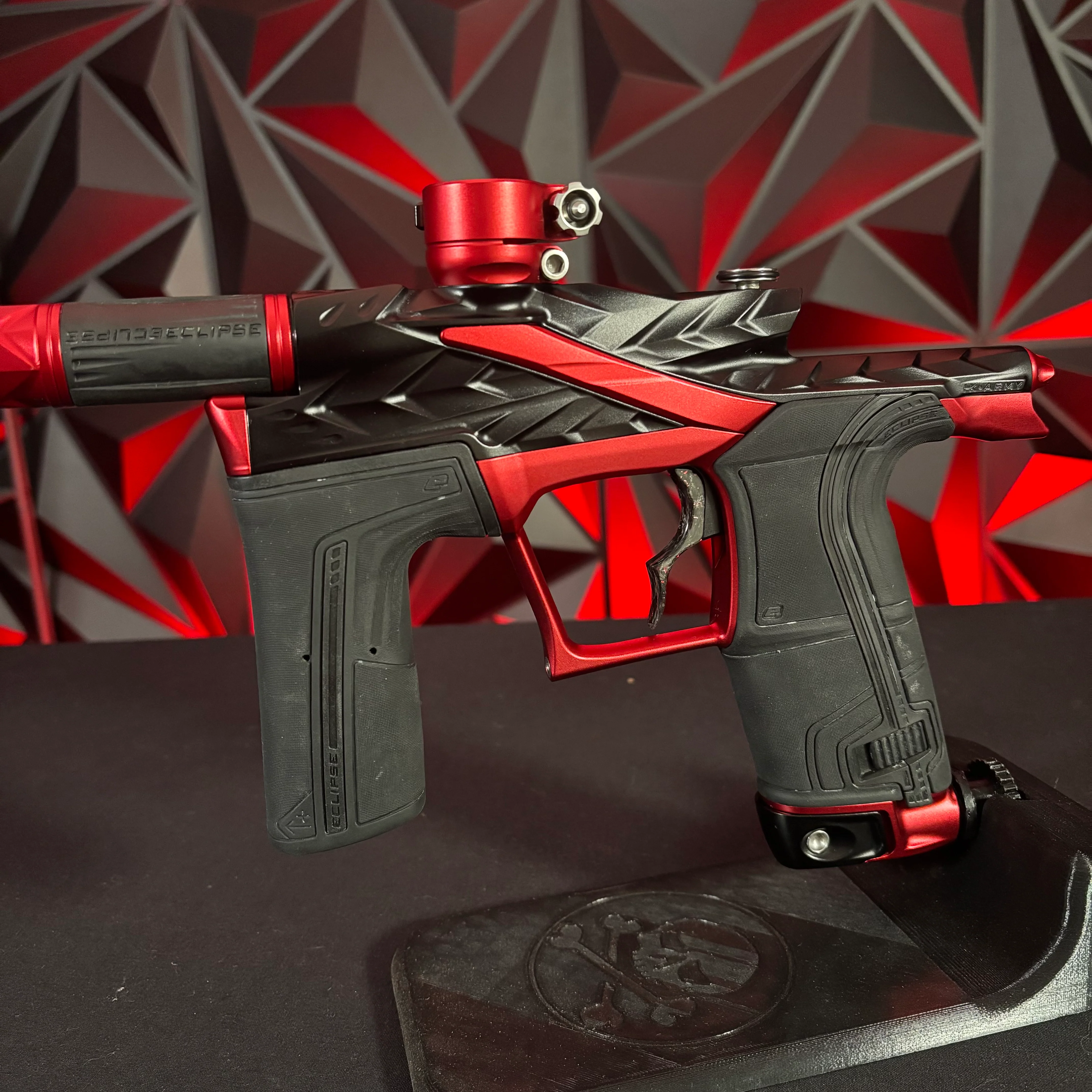 Used HK Army/Planet Eclipse LV2 Fossil Paintball Gun - Black/ Red - Image 5
