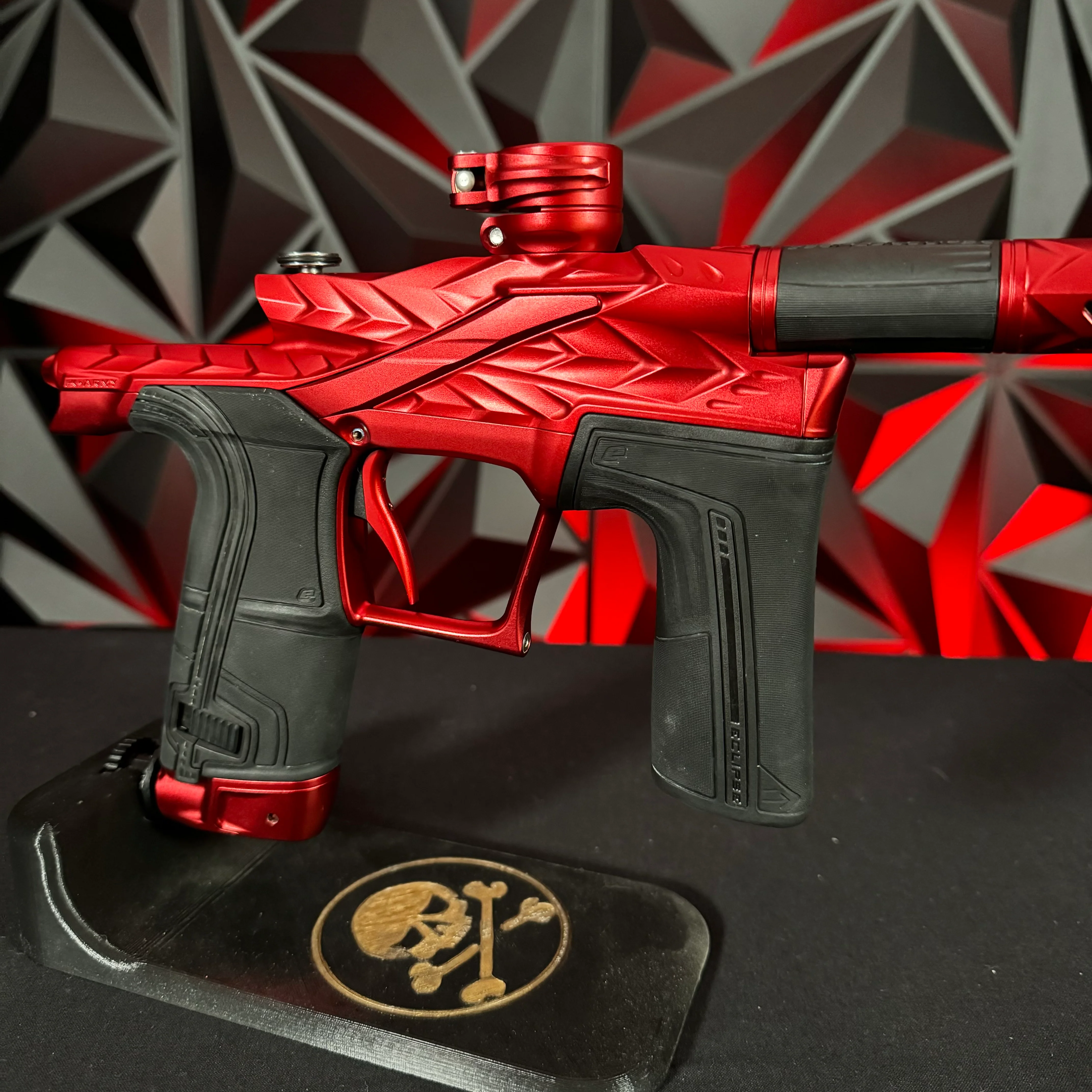 Used HK Army/Planet Eclipse LV2 Fossil Paintball Gun - Dust Red w/ Scythe Trigger - Image 3