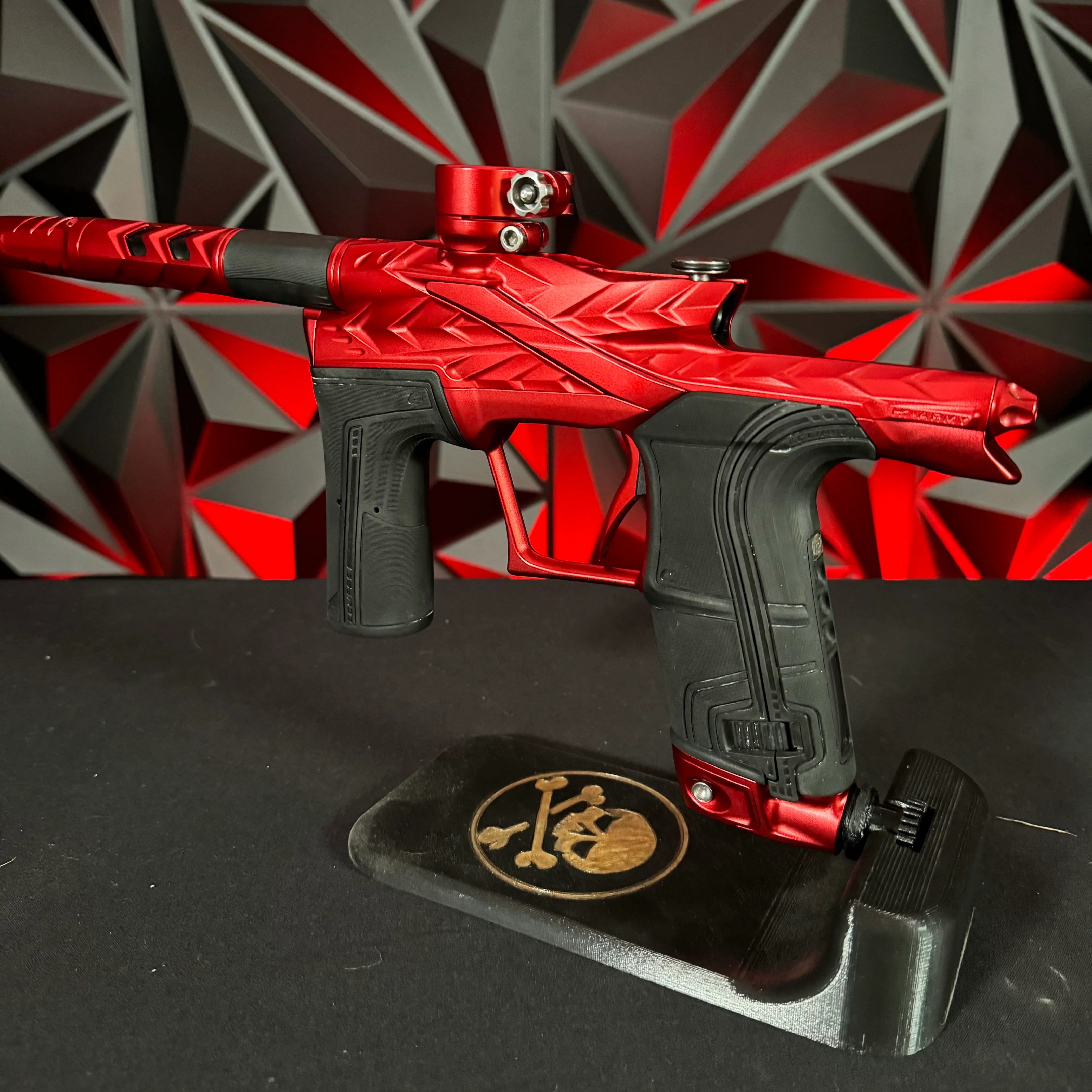 Used HK Army/Planet Eclipse LV2 Fossil Paintball Gun - Dust Red w/ Scythe Trigger - Image 4