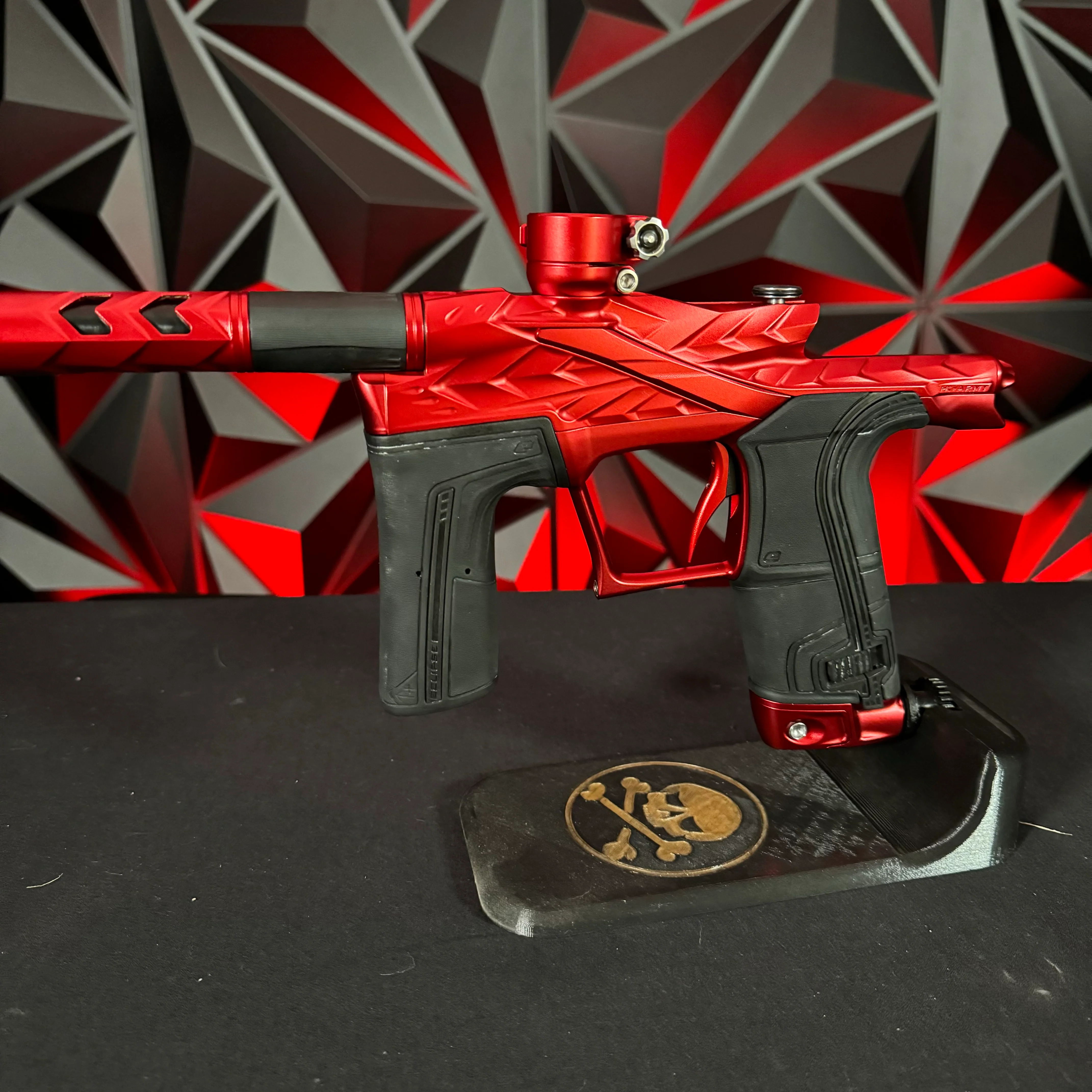 Used HK Army/Planet Eclipse LV2 Fossil Paintball Gun - Dust Red w/ Scythe Trigger - Image 5