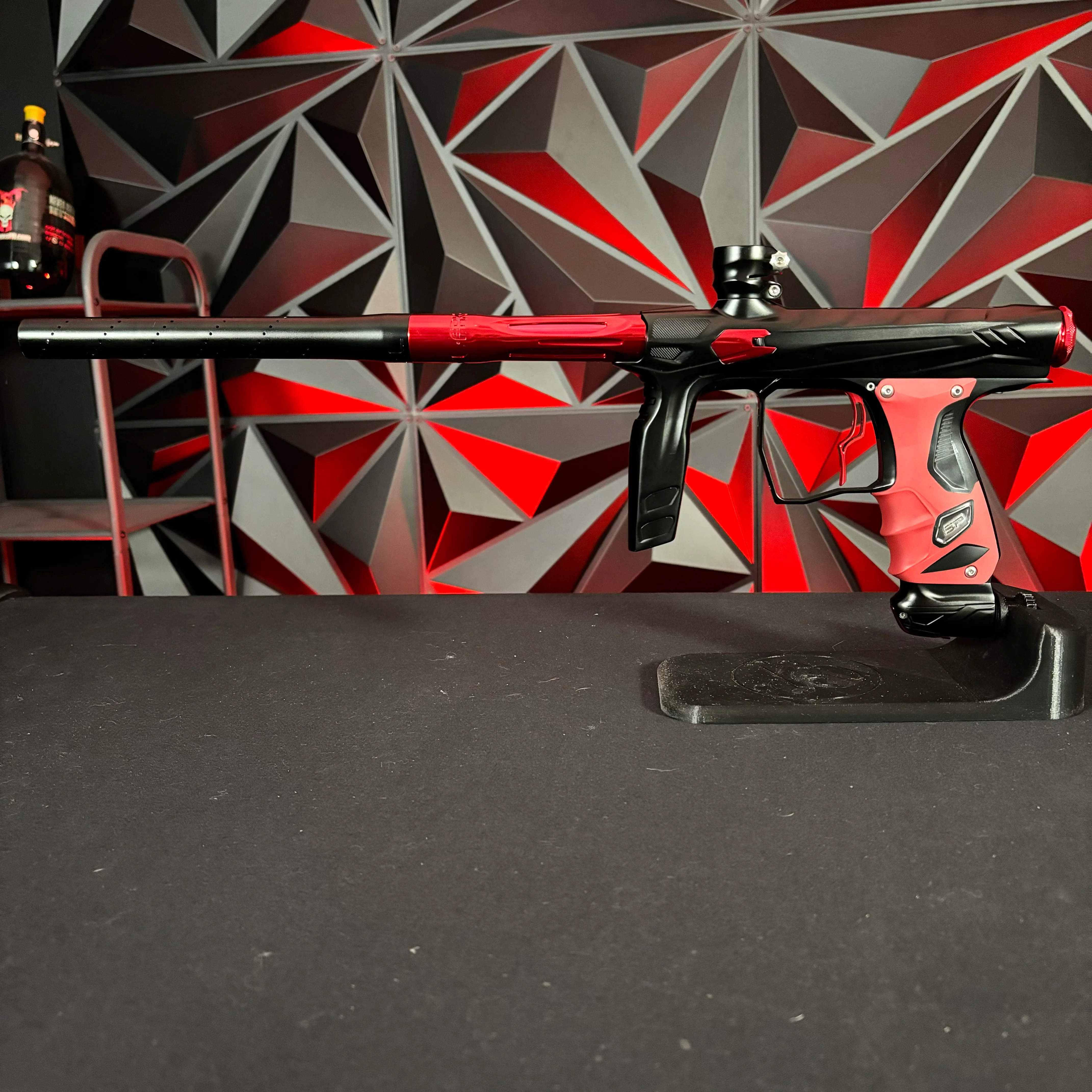 Used HK Army Shocker Amp Paintball Gun - Black/Red w/Infamous Deuce Trigger - Image 6