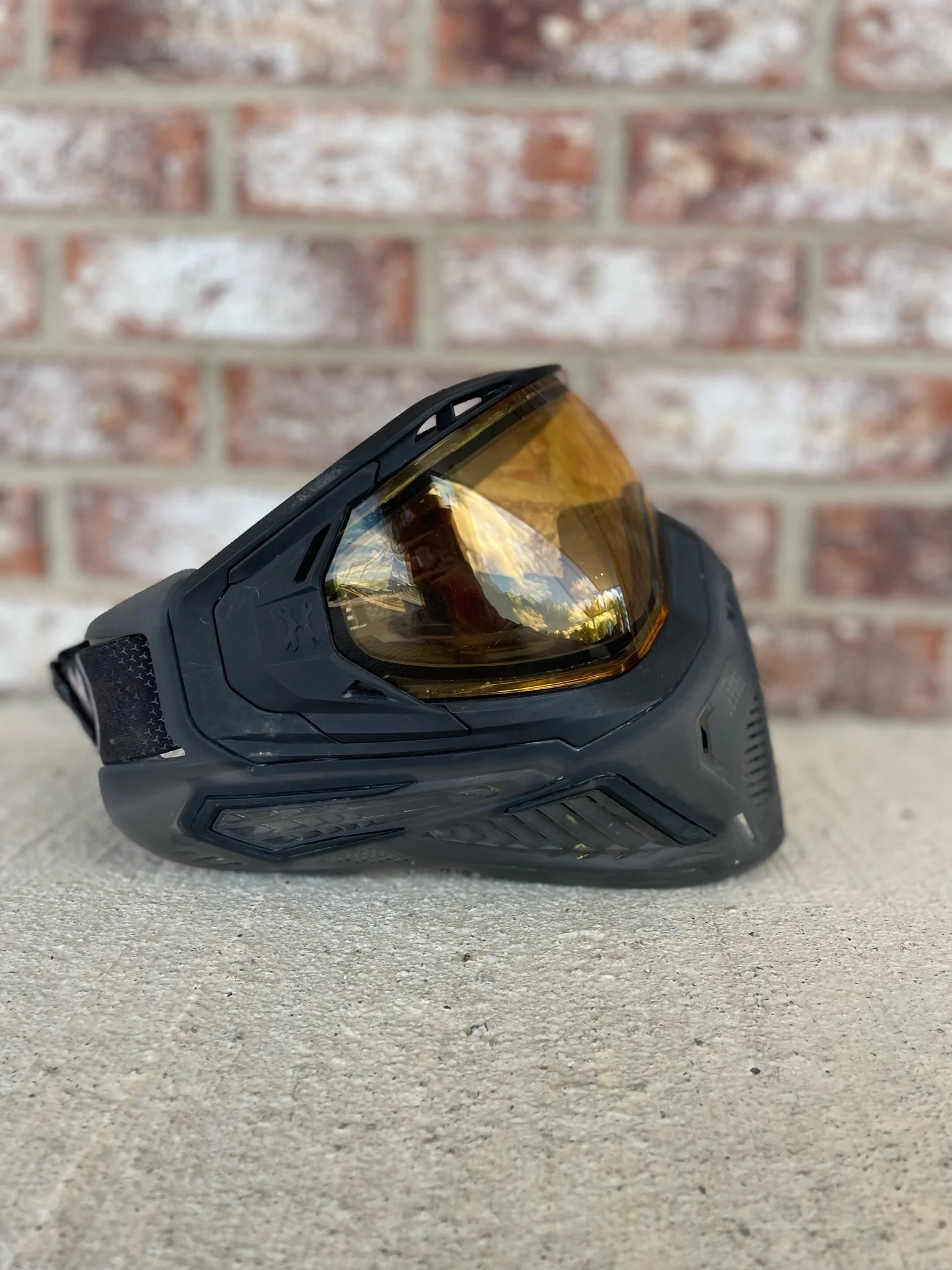 Used HK Army SLR Paintball Mask - Smoke w/ Amber Lens - Image 2