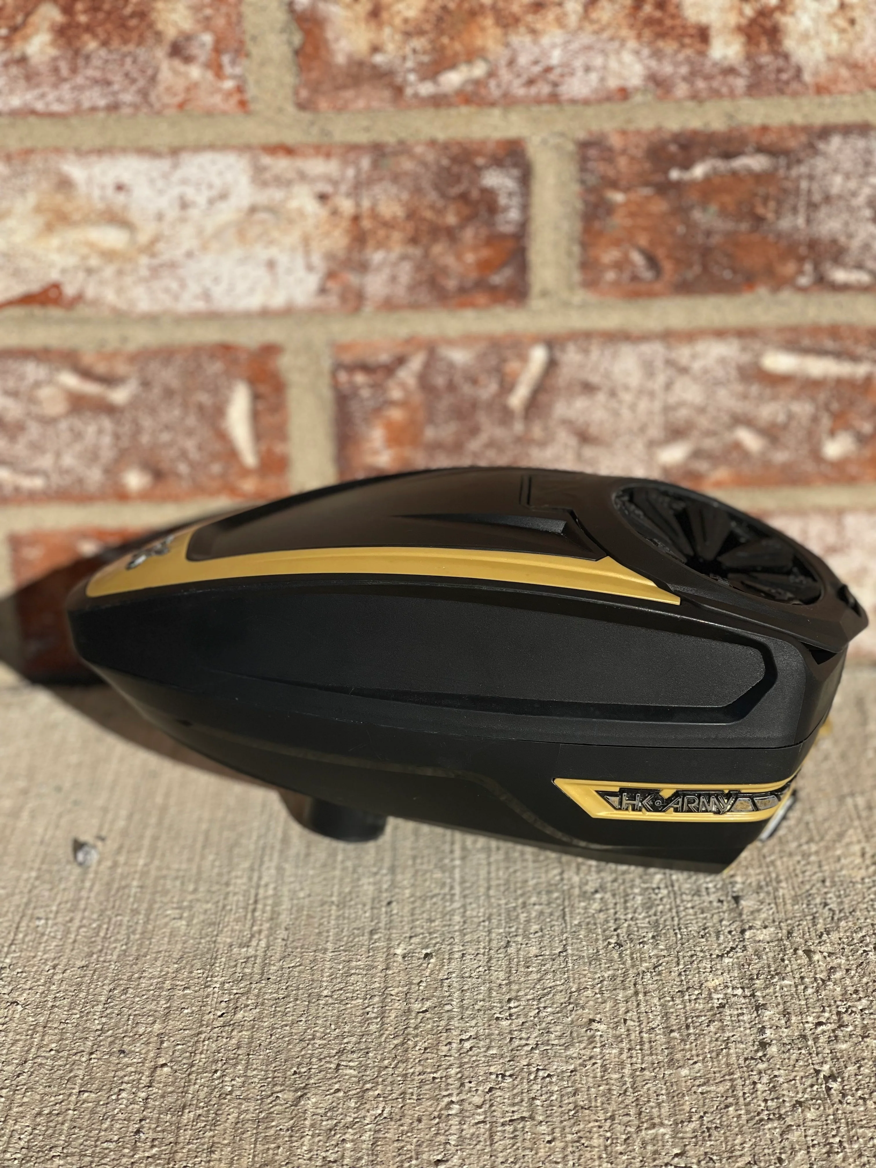 Used HK Army TFX2 Paintball Loader- Black/Gold w/Speeddfeed - Image 2