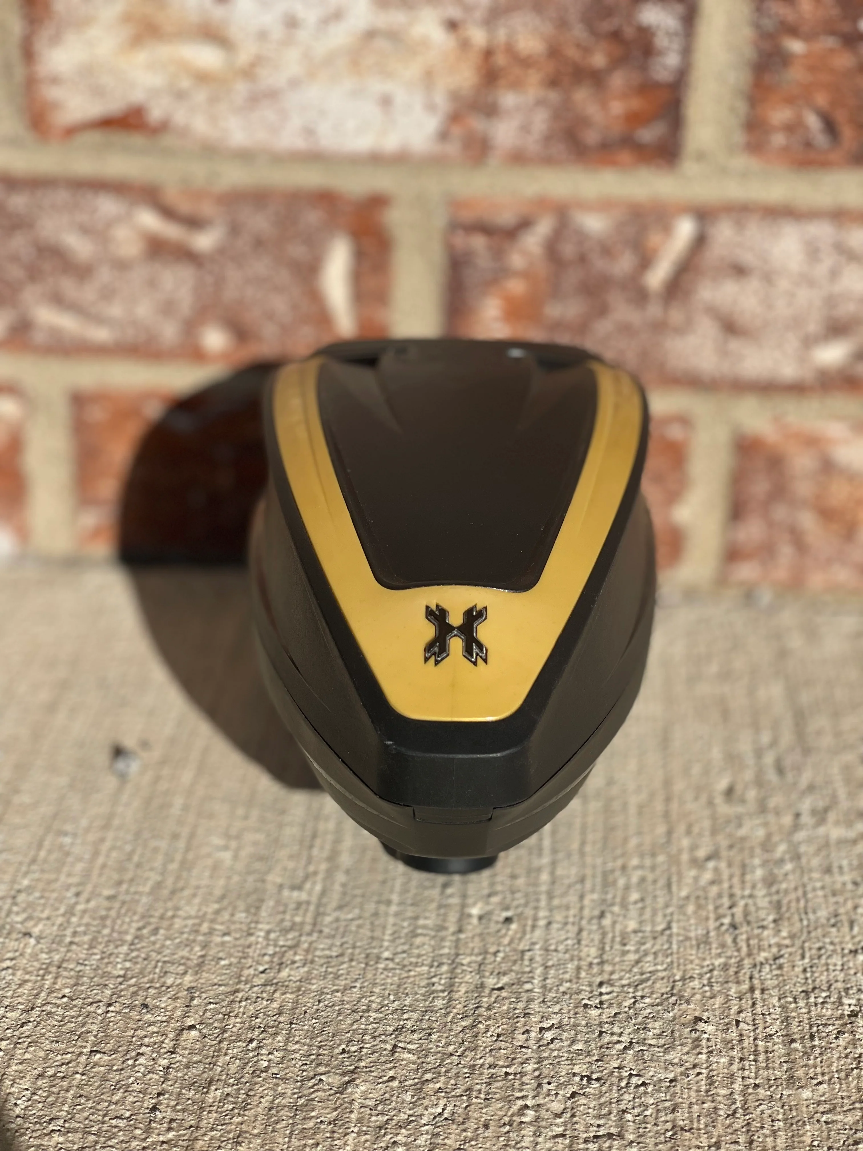 Used HK Army TFX2 Paintball Loader- Black/Gold w/Speeddfeed - Image 4