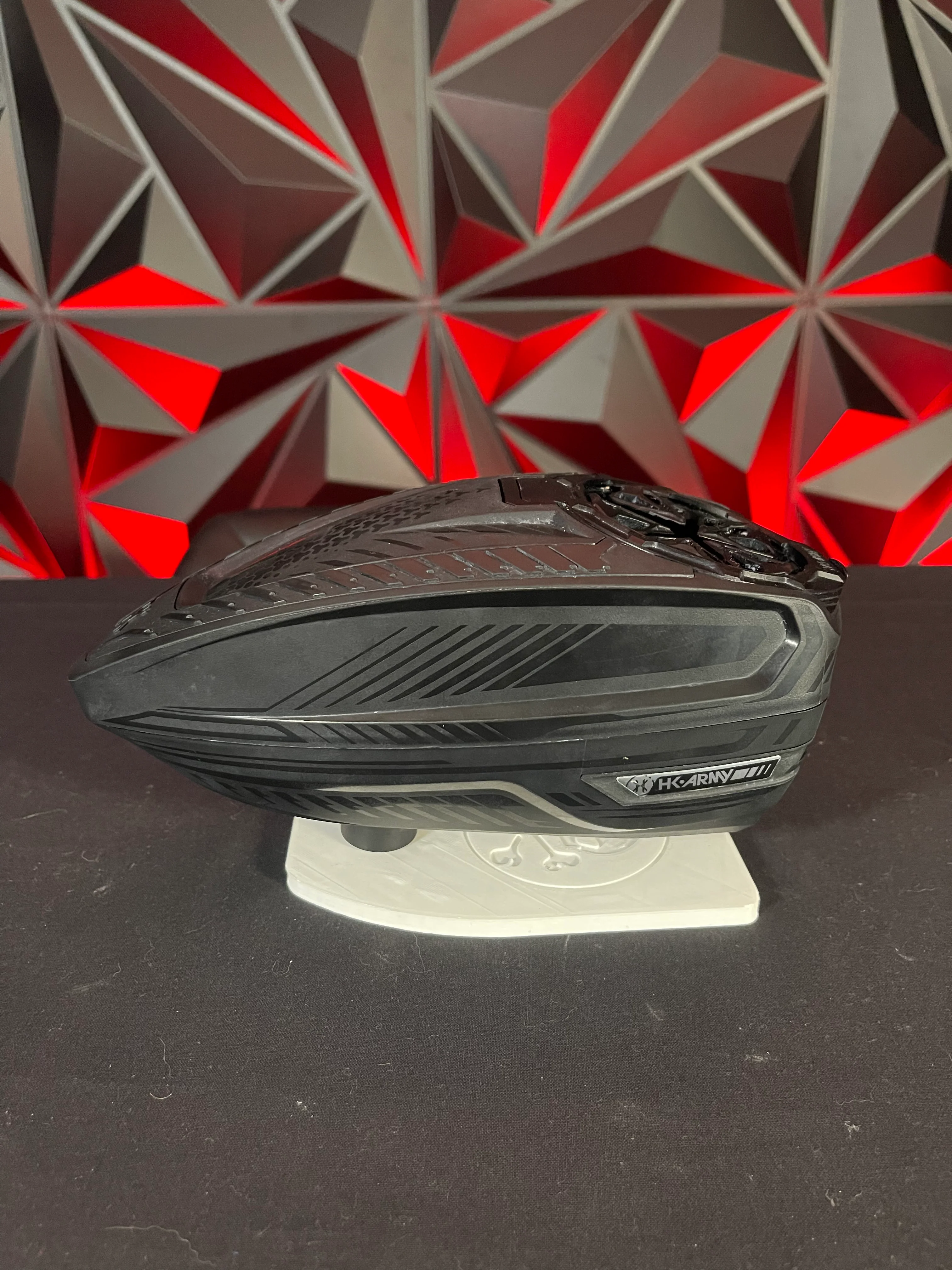 Used HK Army TFX3 Paintball Loader - Black/Black with Speedfeed - Image 2