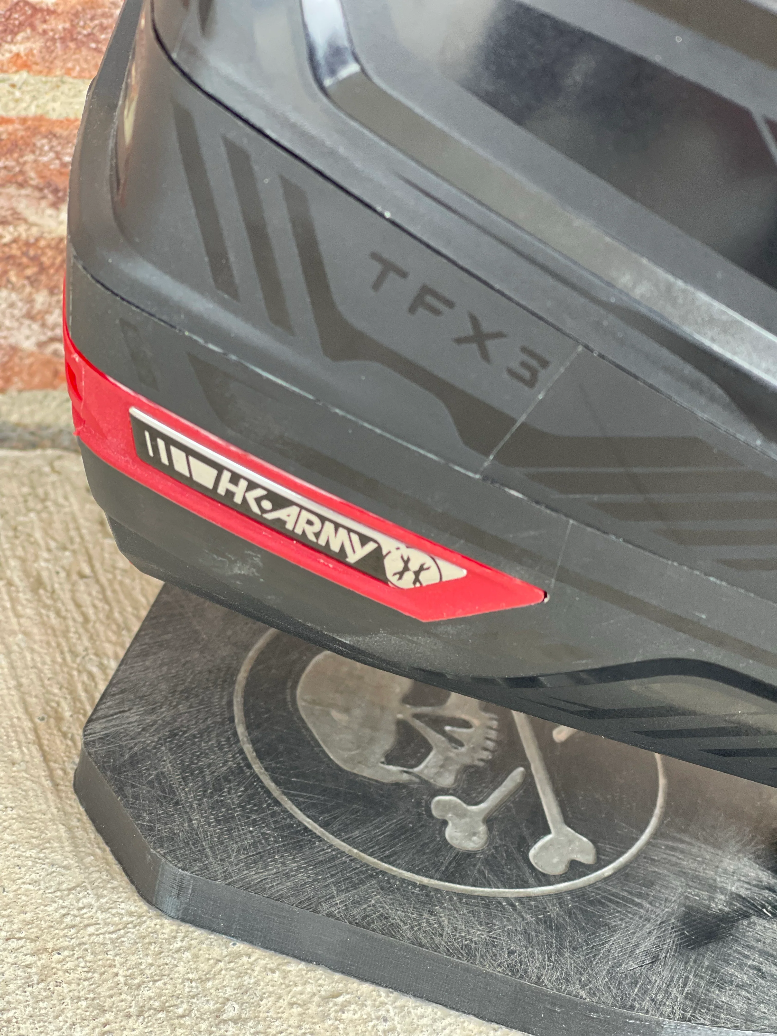 Used HK Army TFX3 Paintball Loader - Black/Red with Rain Lid & Speedfeed - Image 10
