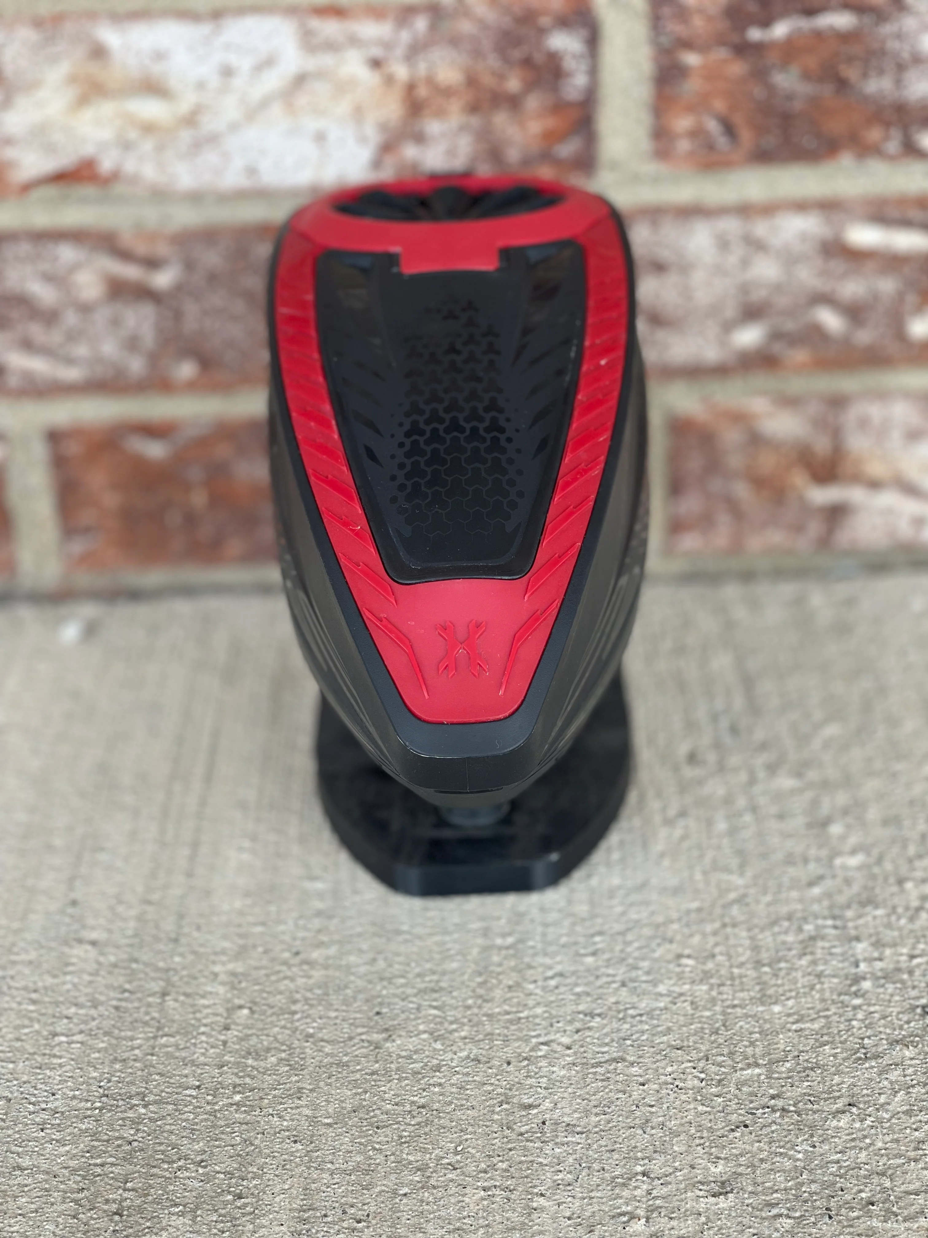Used HK Army TFX3 Paintball Loader - Black/Red with Rain Lid & Speedfeed - Image 4
