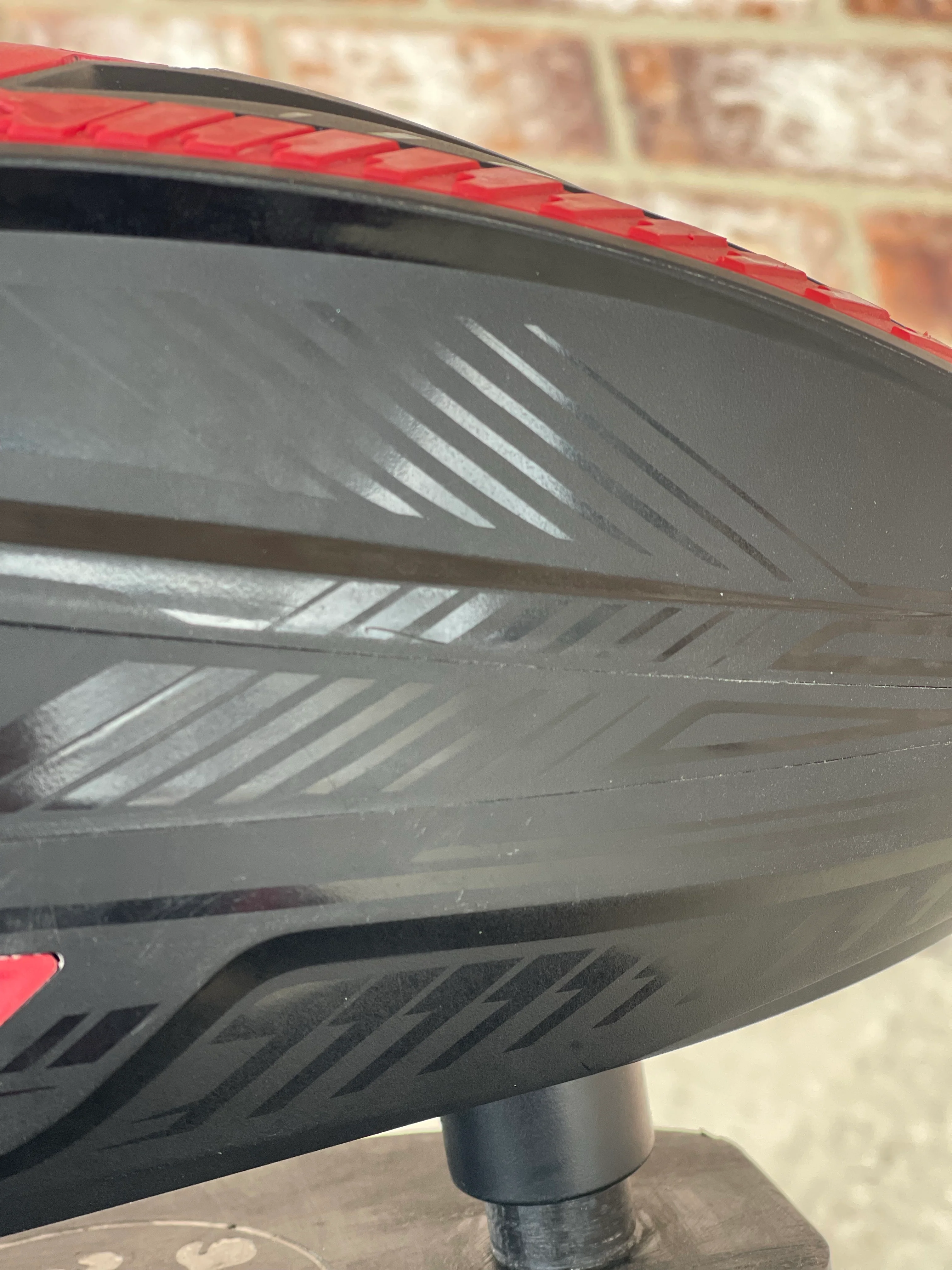 Used HK Army TFX3 Paintball Loader - Black/Red with Rain Lid & Speedfeed - Image 9