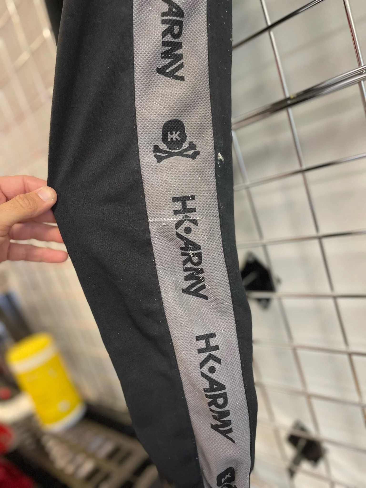 Used HK Army Track Jogger Paintball Pants- Black/Grey - Medium - Image 3