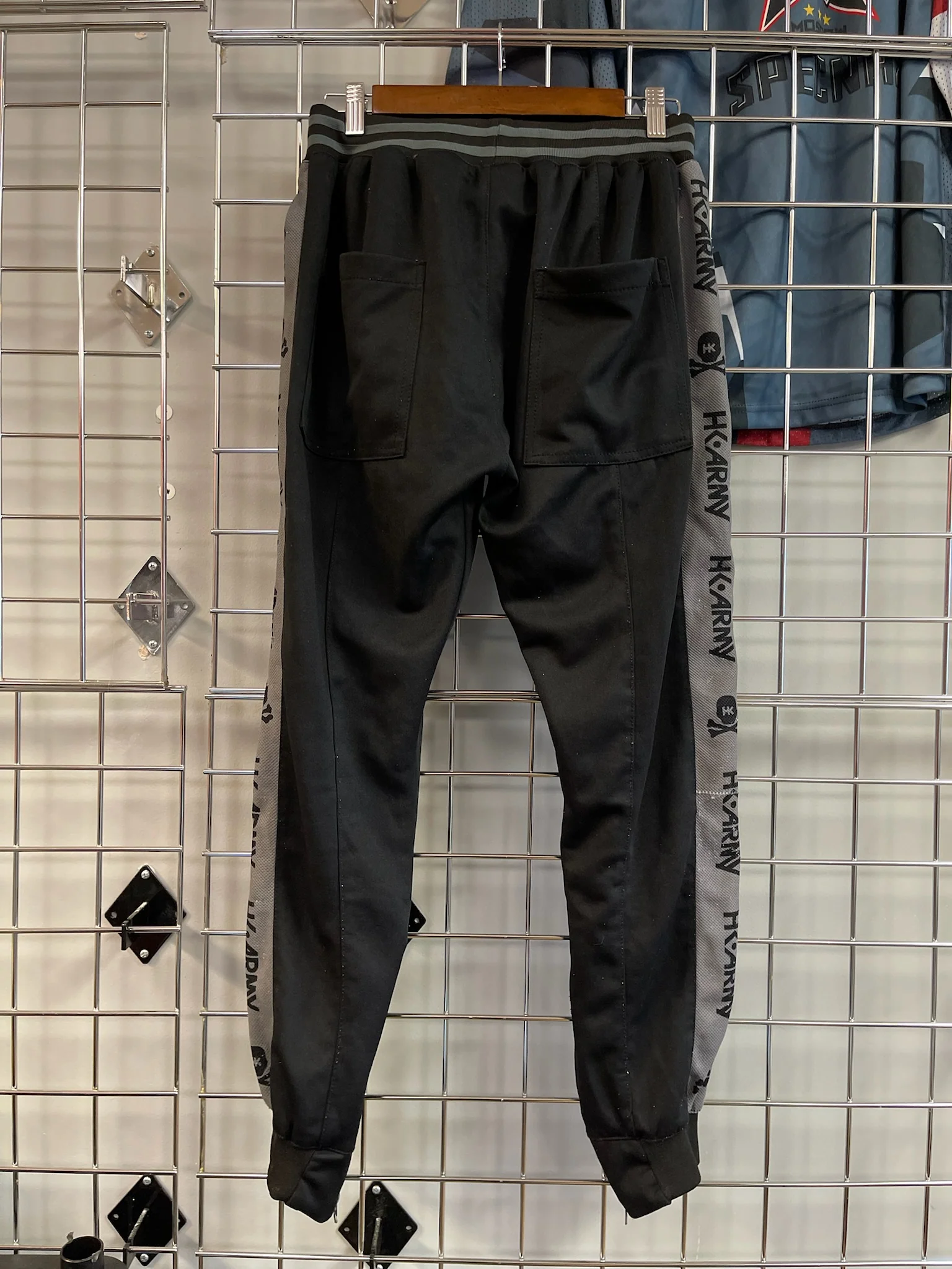 Used HK Army Track Jogger Paintball Pants- Black/Grey - Medium - Image 4