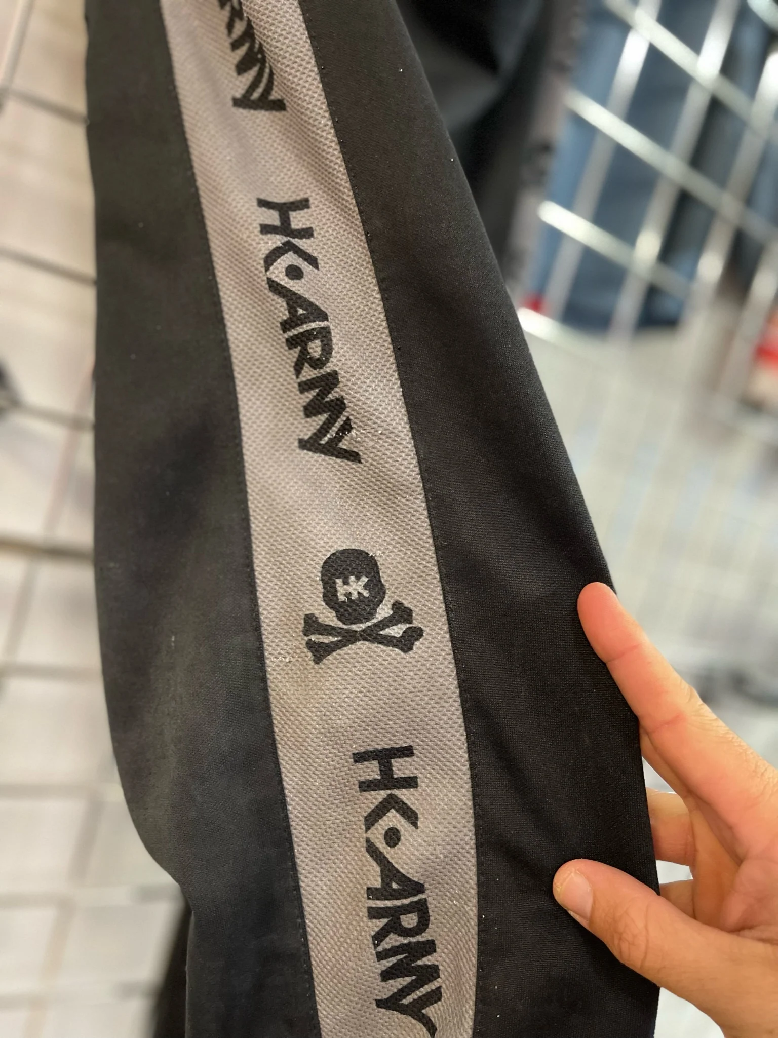 Used HK Army Track Jogger Paintball Pants- Black/Grey - Medium - Image 5