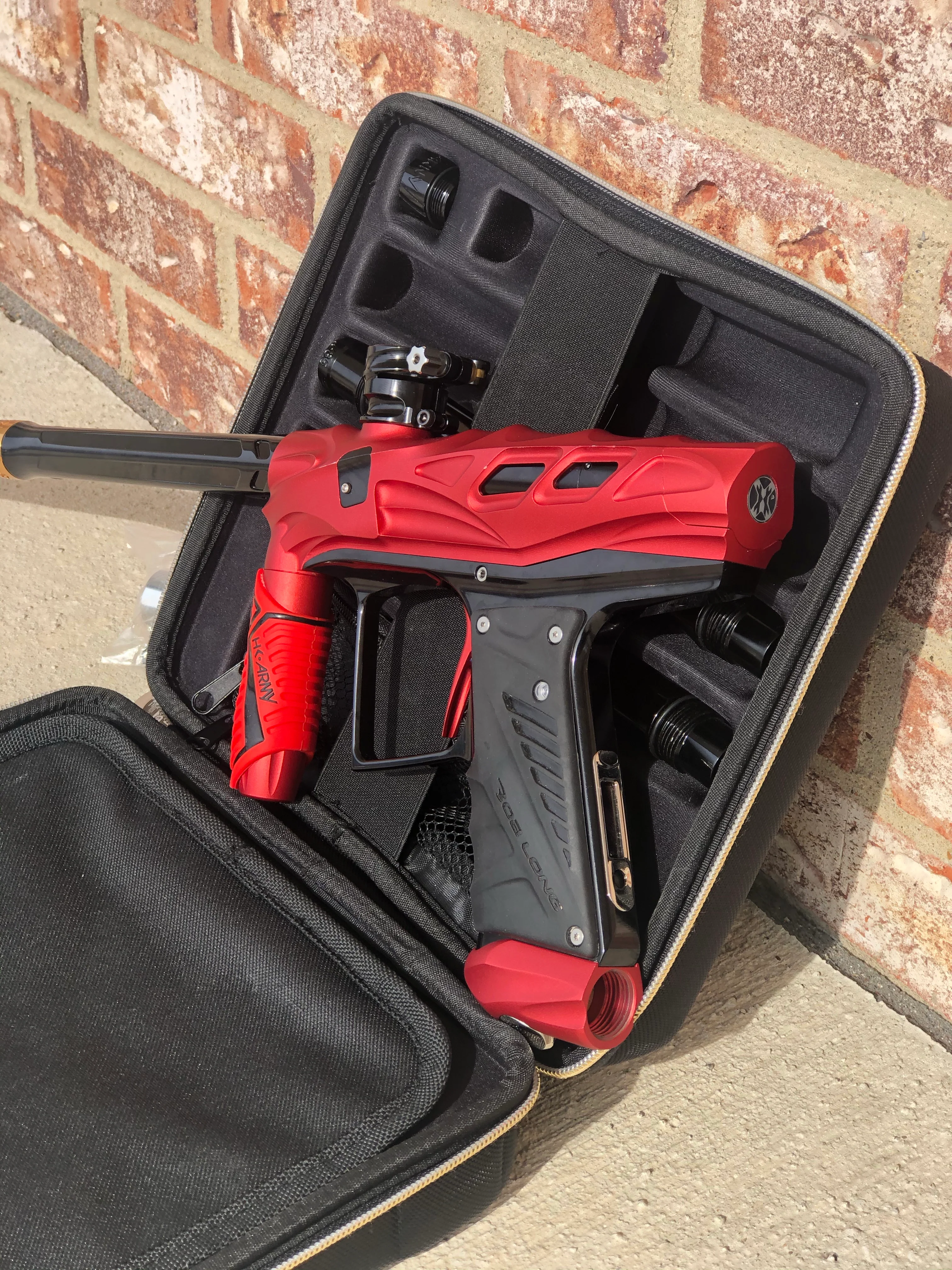 Used HK Army VCOM T-Rex Paintball Gun - Dust Red - Image 3