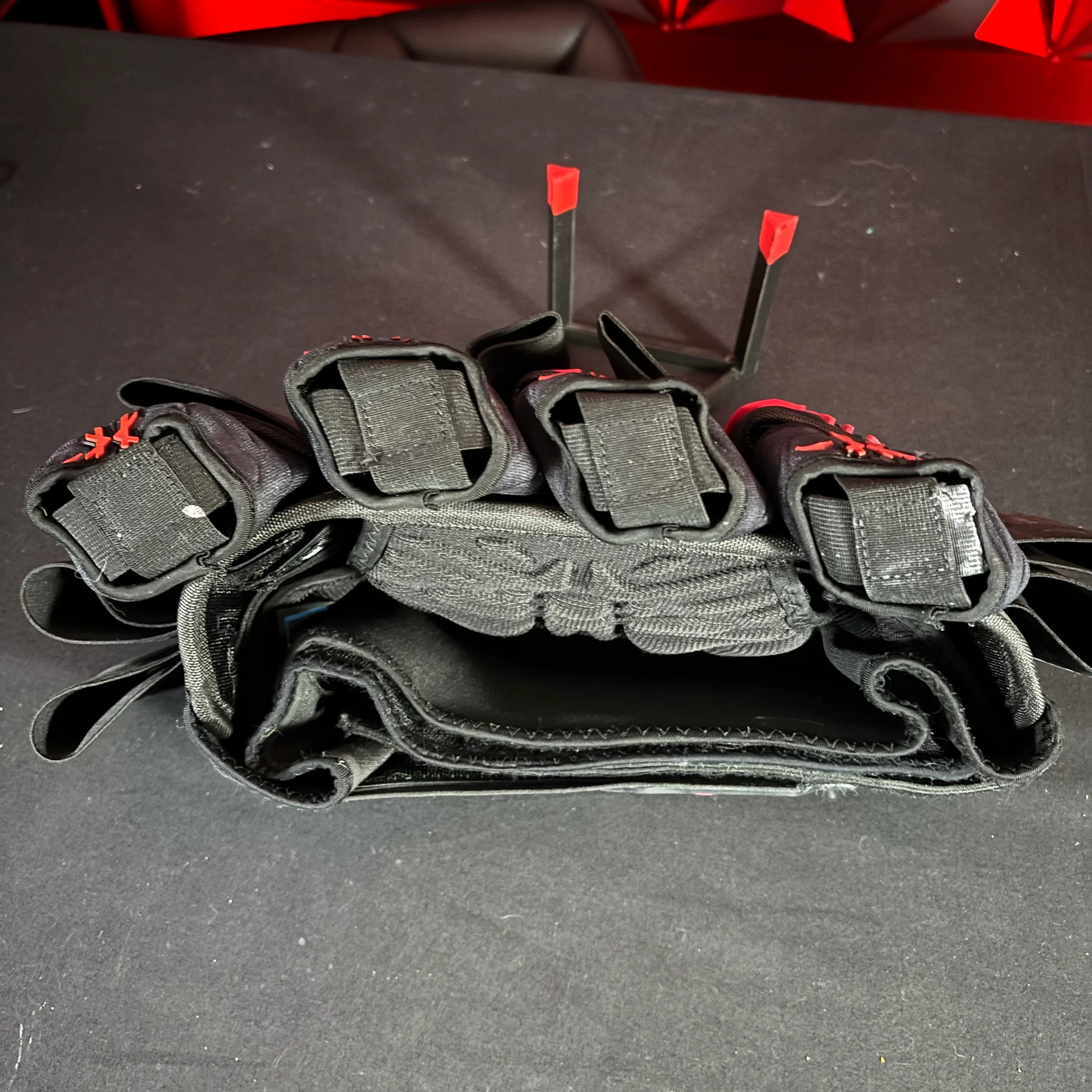 Used HK Army Zero G 4+7 Paintball Pod Pack- Black/Red - Image 3