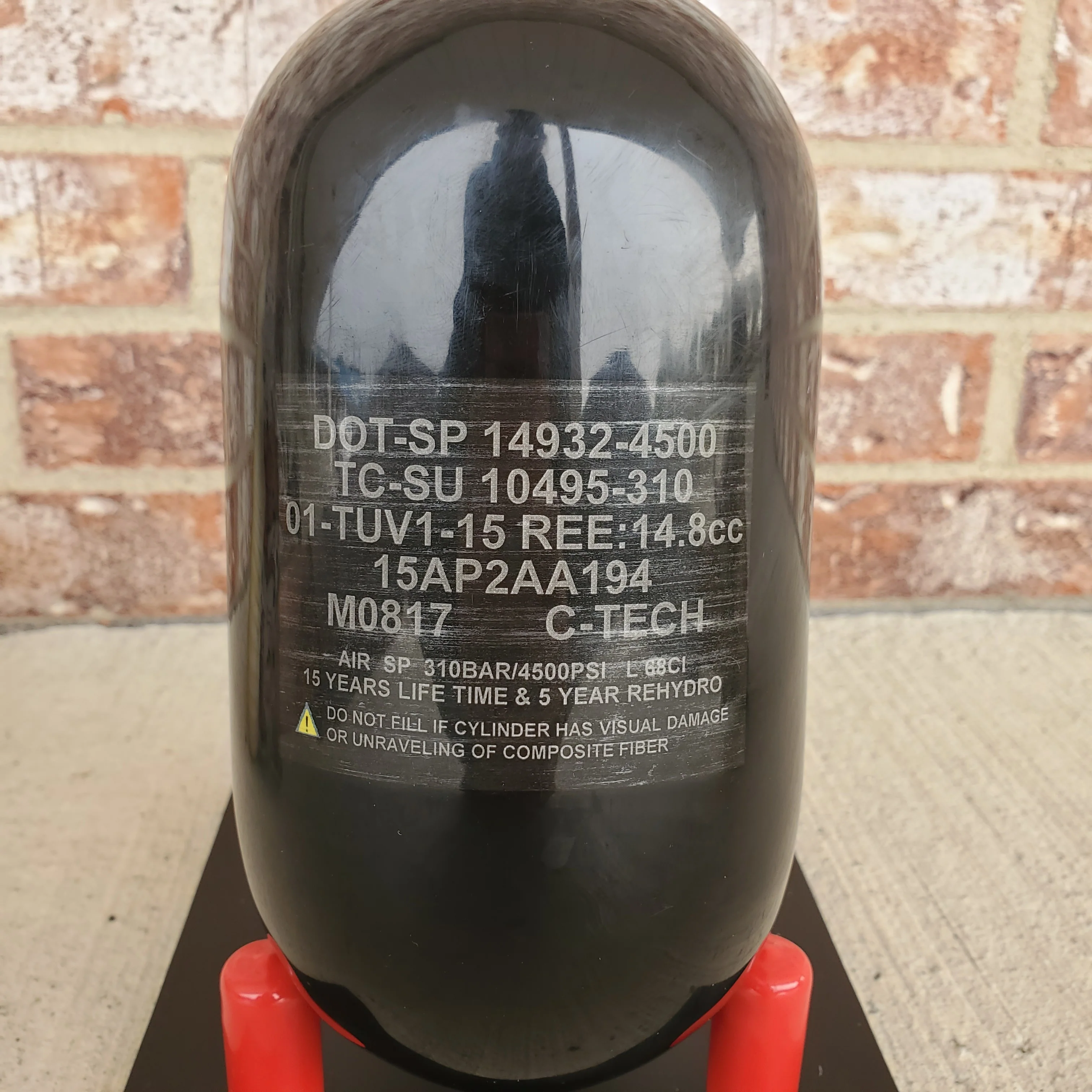 Used Immortal Air 68/4500 Paintball Tank - Image 2