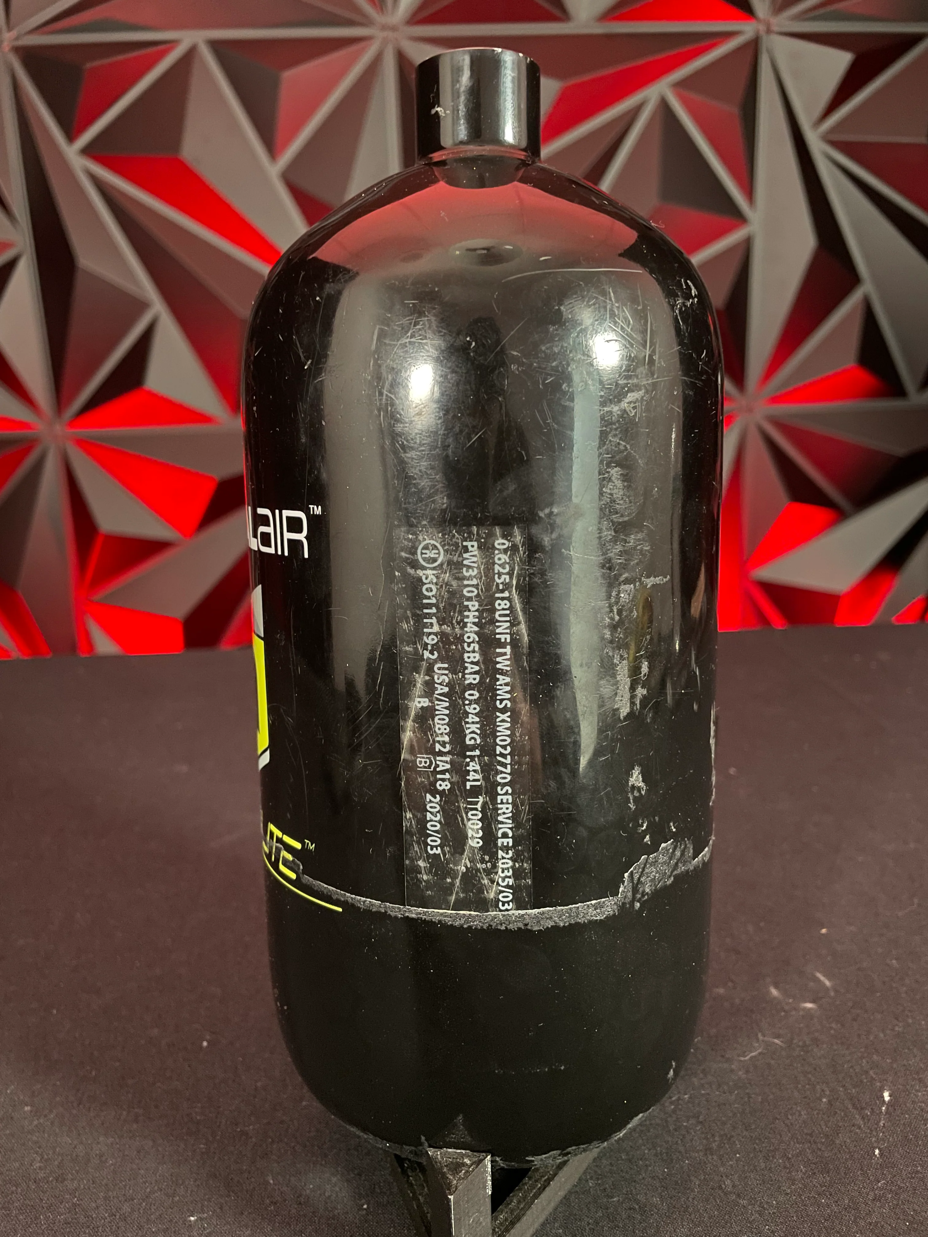Used Immortal Air 88/4500 Paintball Tank - Black - Image 2