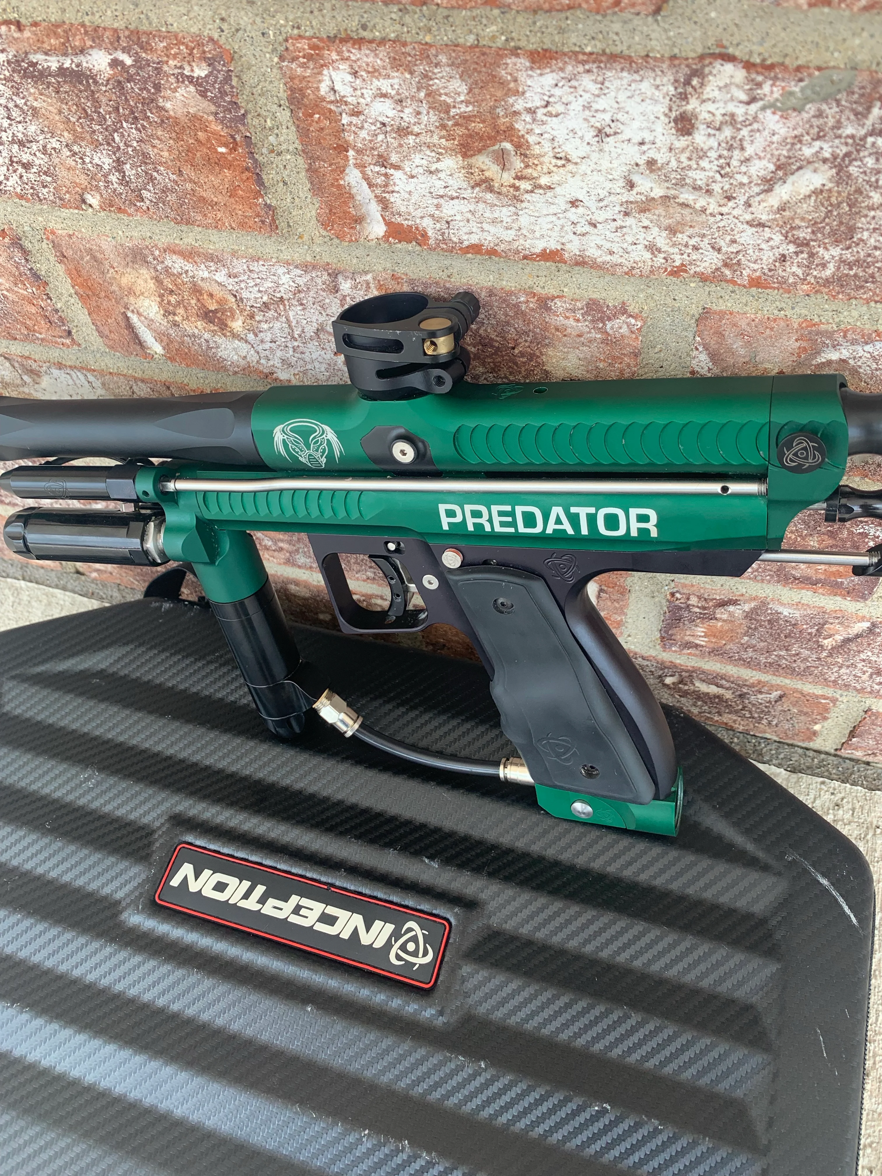 Used Inception Predator Autococker Paintball Marker- Dark Green - Image 3
