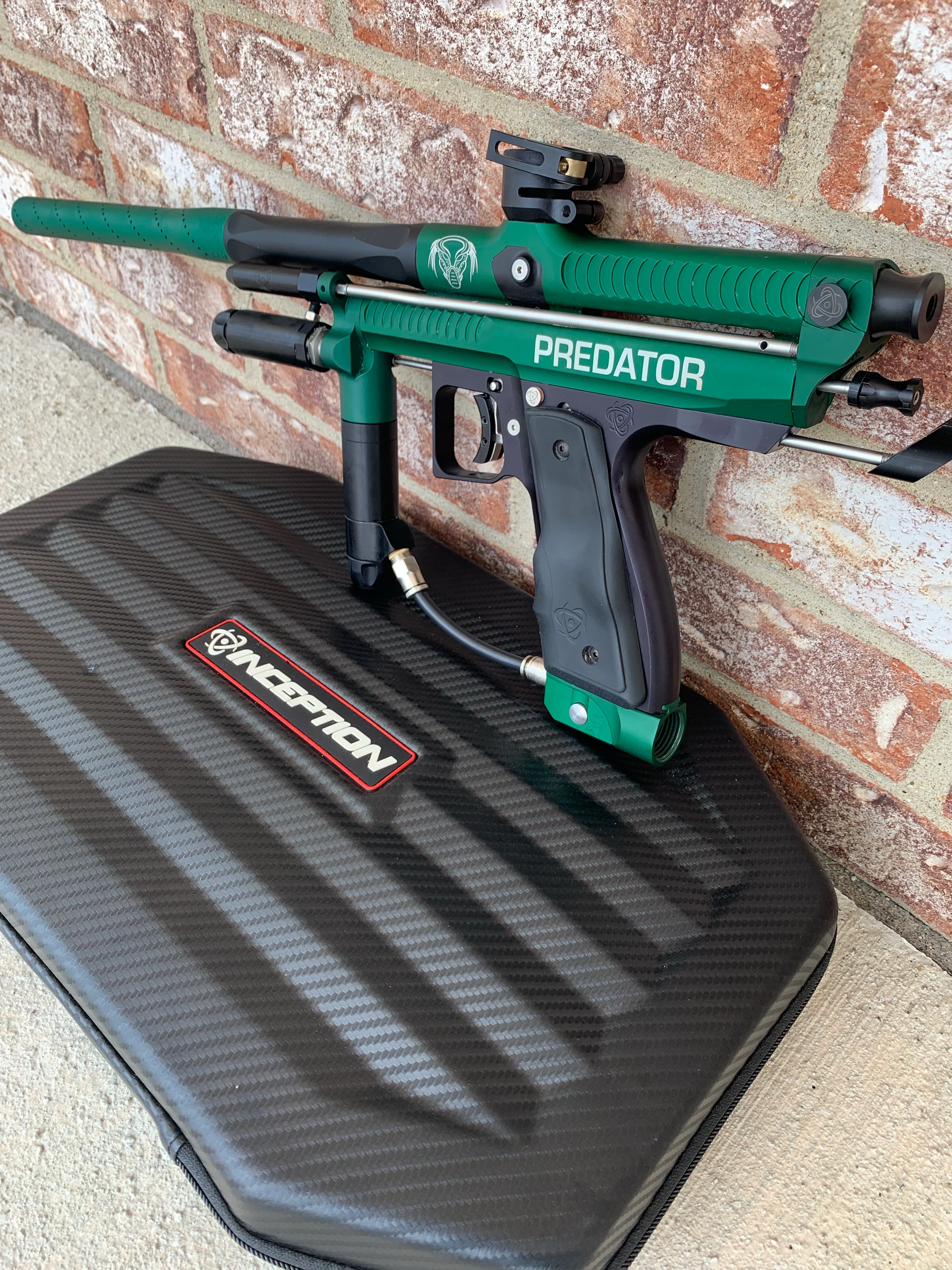Used Inception Predator Autococker Paintball Marker- Dark Green - Image 4