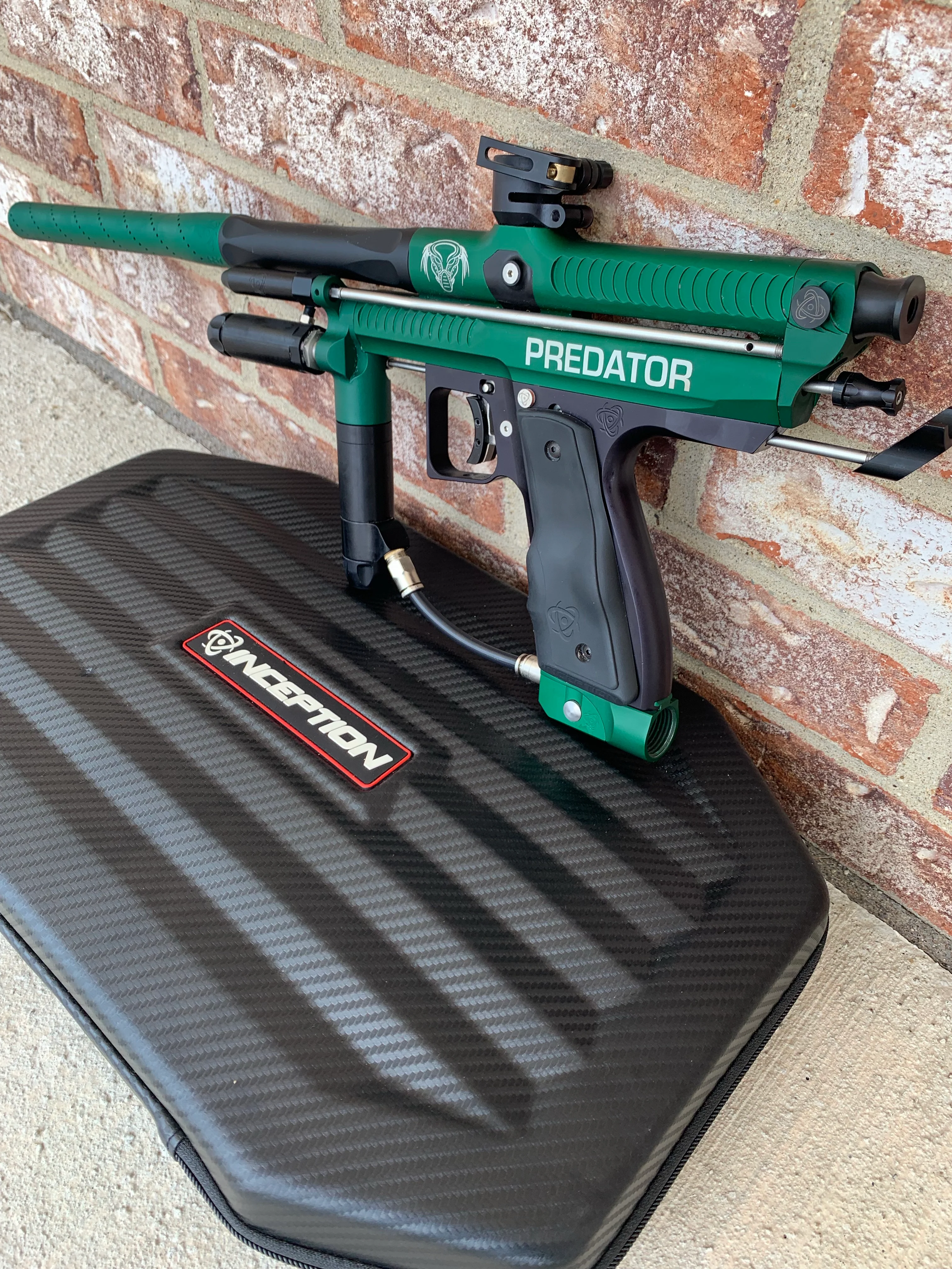 Used Inception Predator Autococker Paintball Marker- Dark Green - Image 6