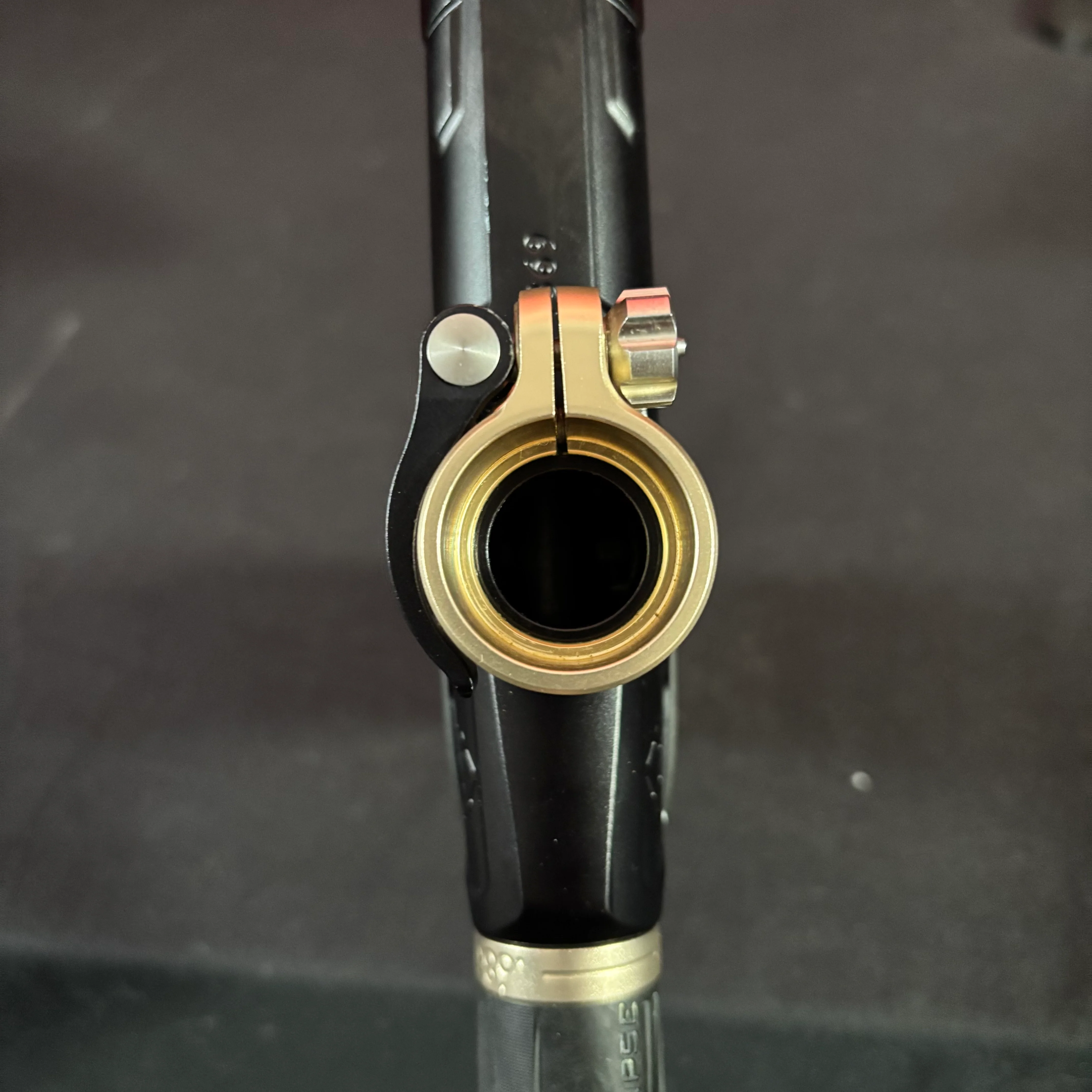 Used Infamous/Planet Eclipse CS2 Paintball Gun - Black/Sandstone w/ FDE grips - Image 9