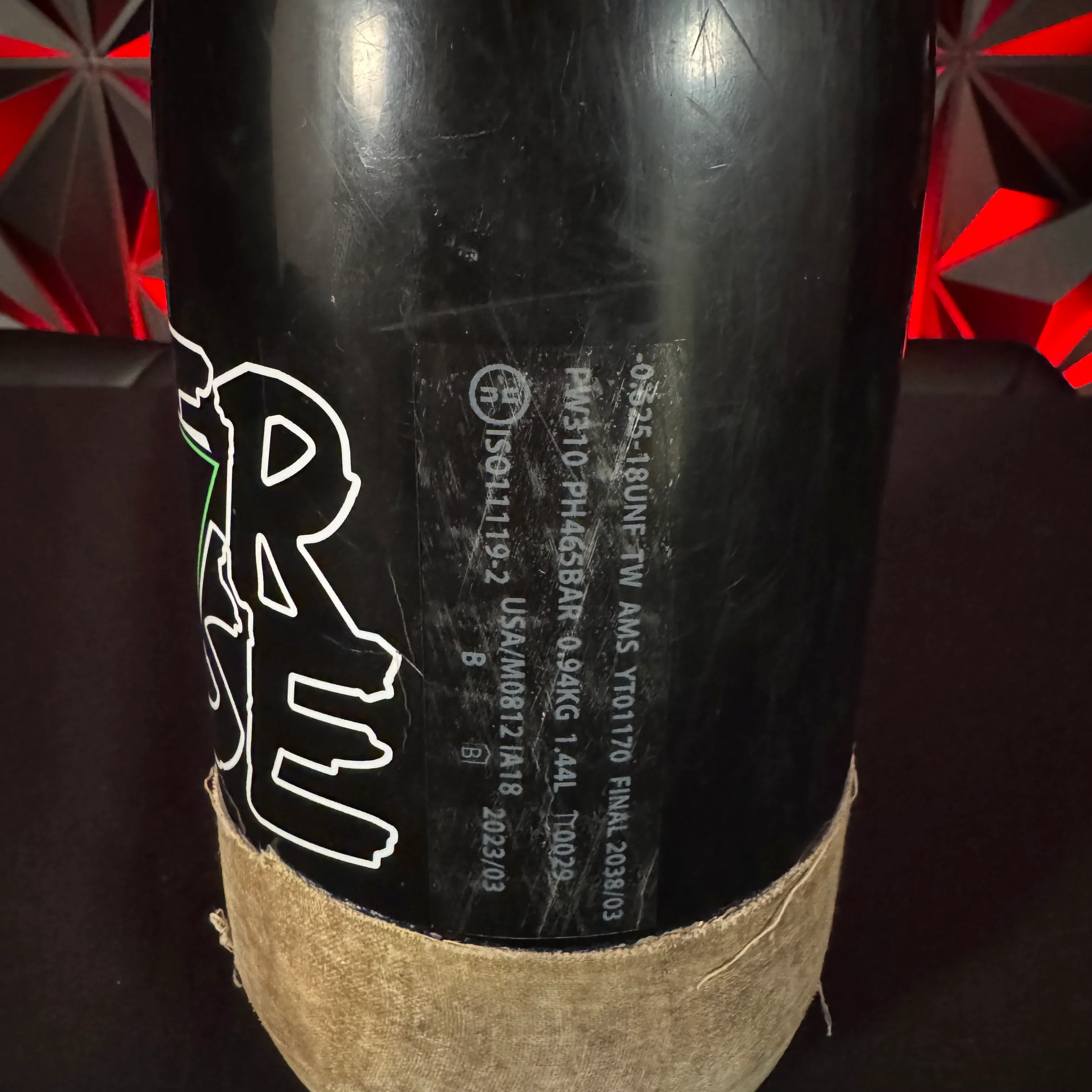 Used Infamous/Powerhouse 88/45000 Paintball Tank *Bottle Only* - Image 3