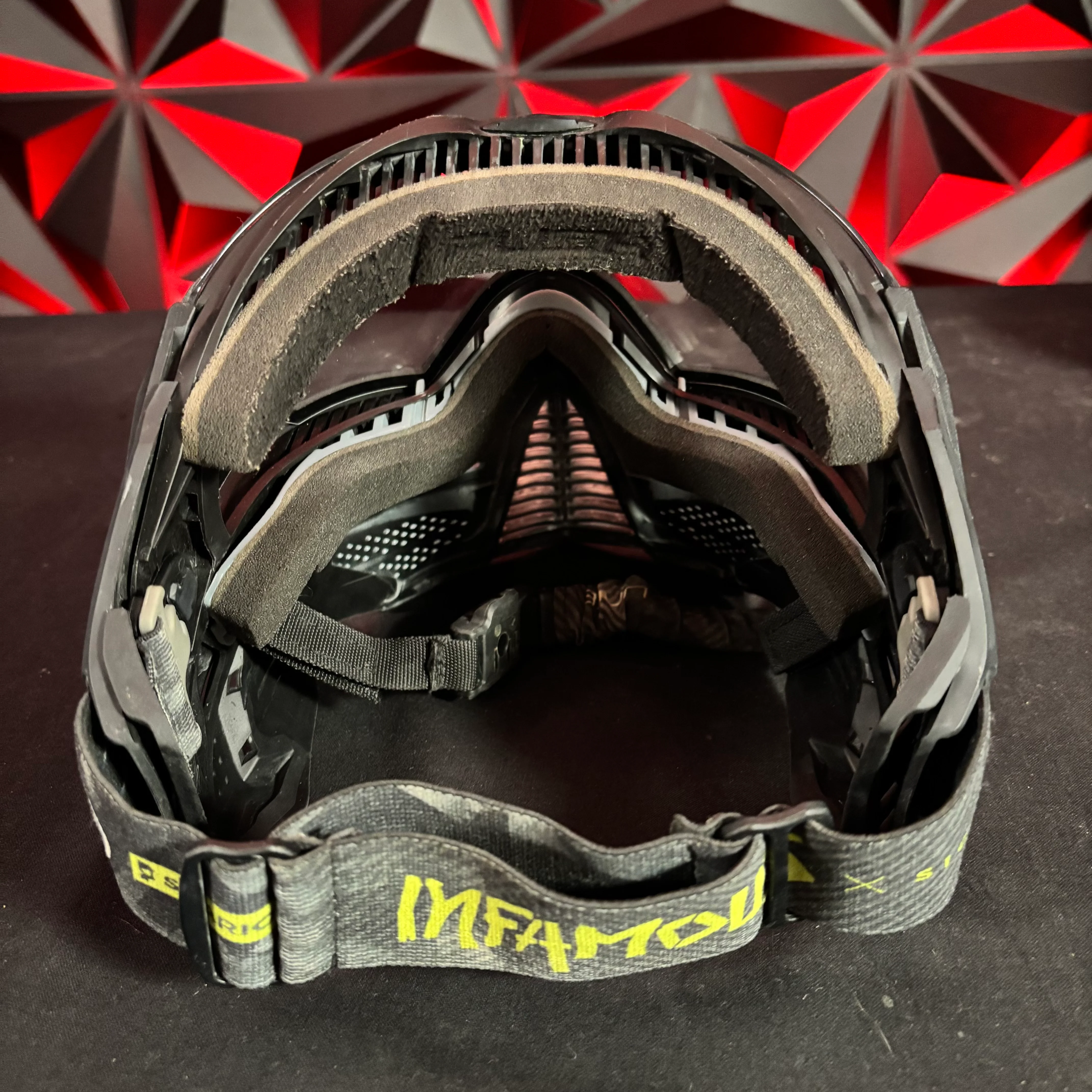 Used Infamous Push Paintball Goggle - White Skull - Image 4