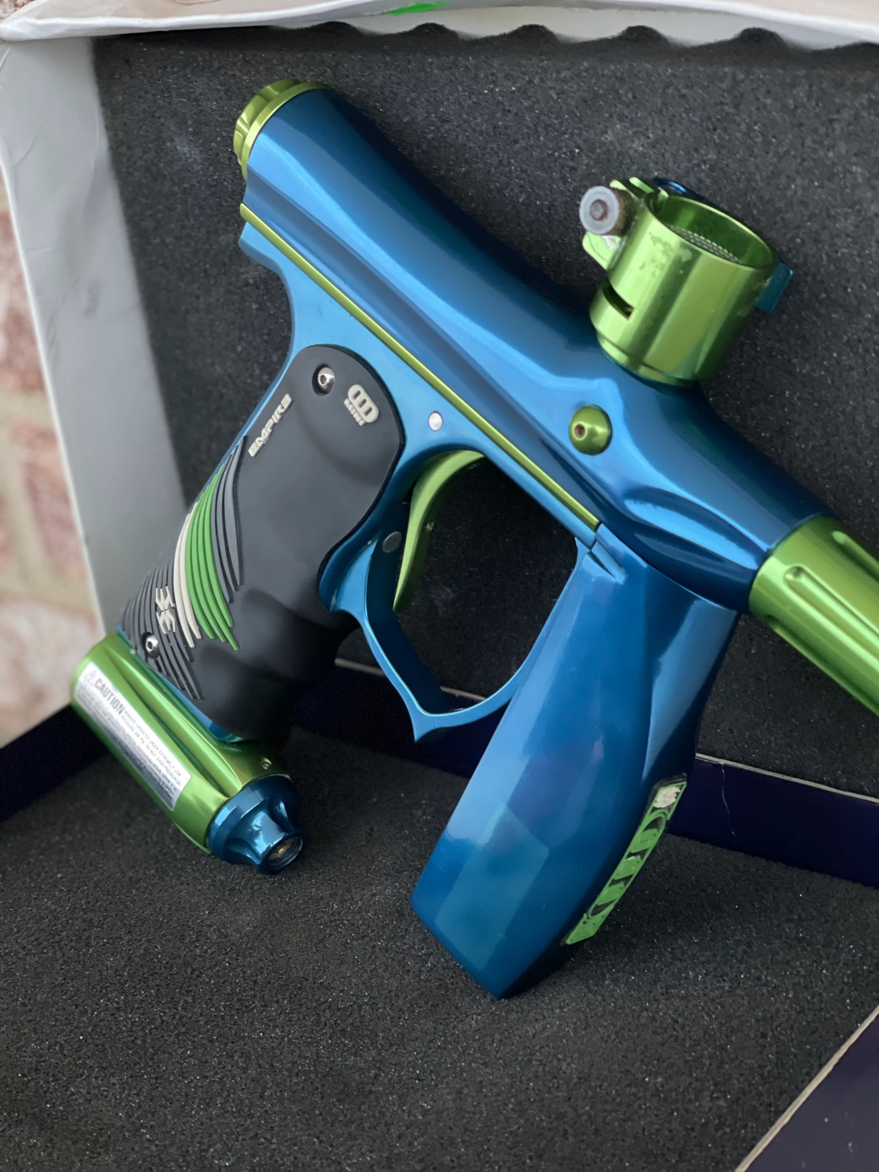 Used Invert Mini Paintball Gun- Blue/Green - Image 3