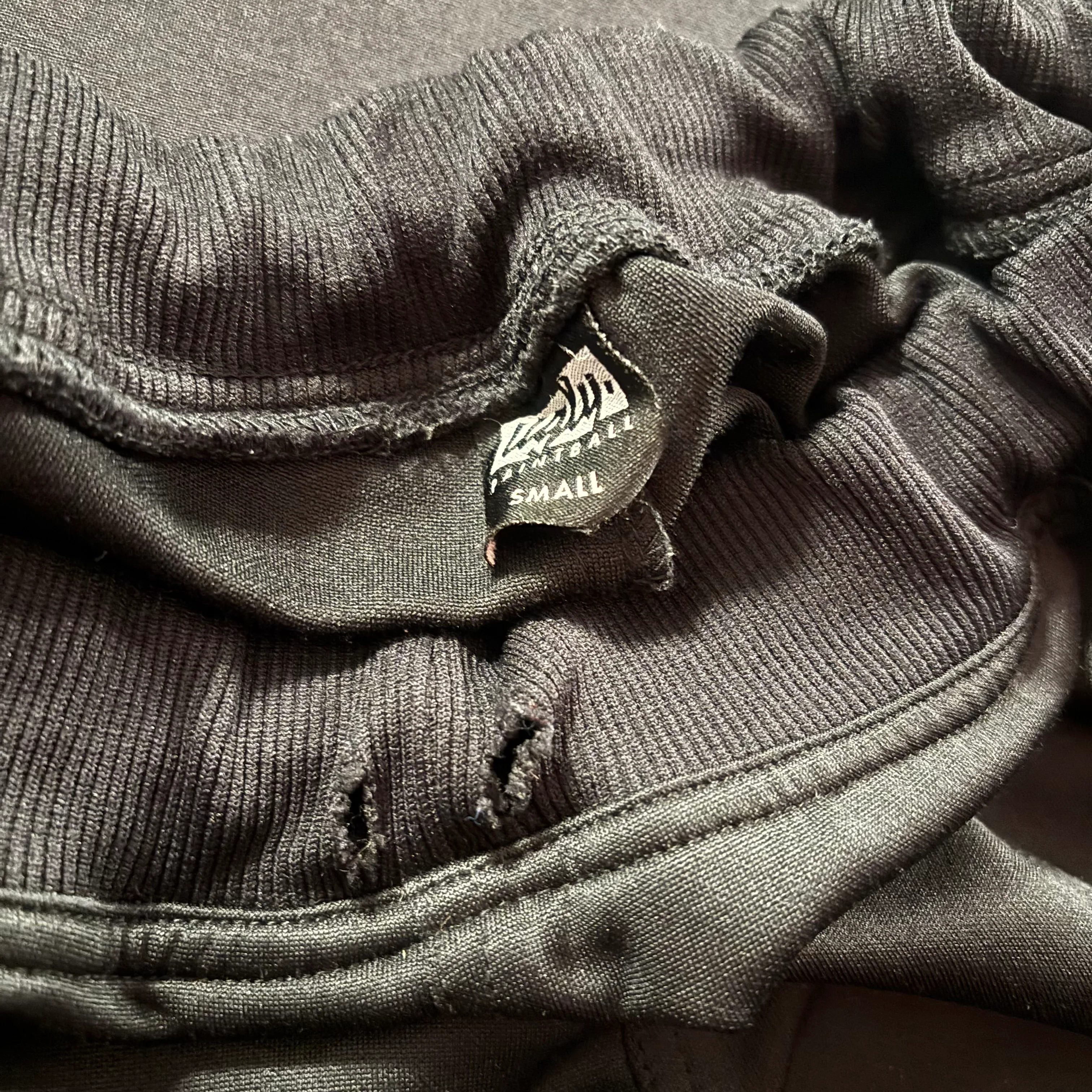 Used Jogger Paintball Pants - Small - Black w/ Tiger Camo Stripe - Image 3