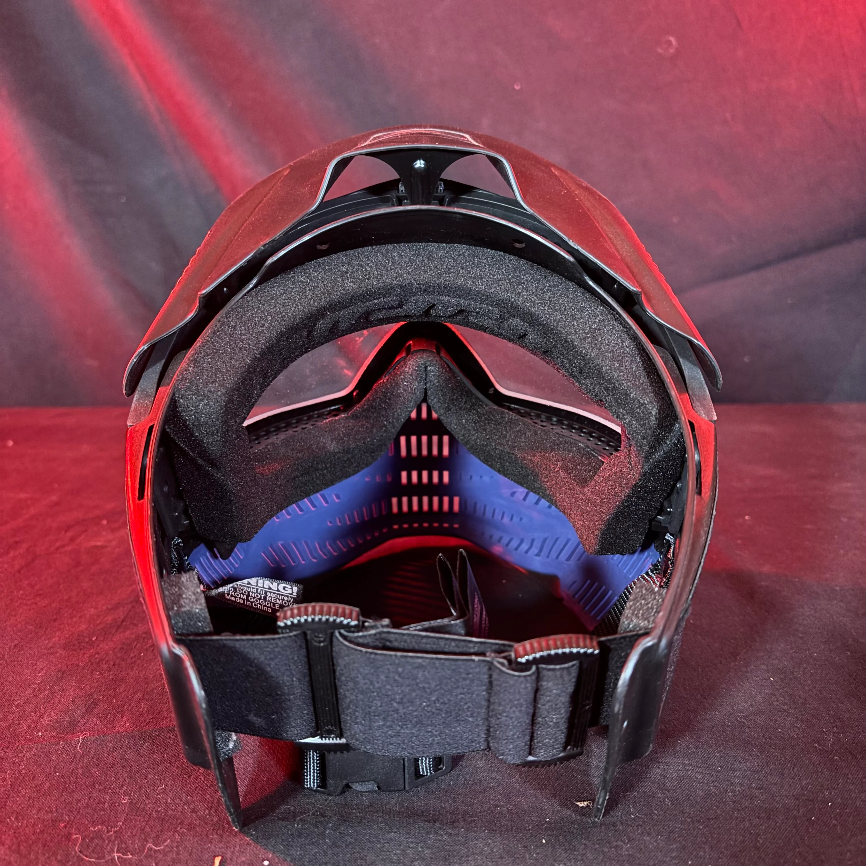 Used JT Flex 8 Paintball Mask - Black/Blue w/ Black frames - Image 3