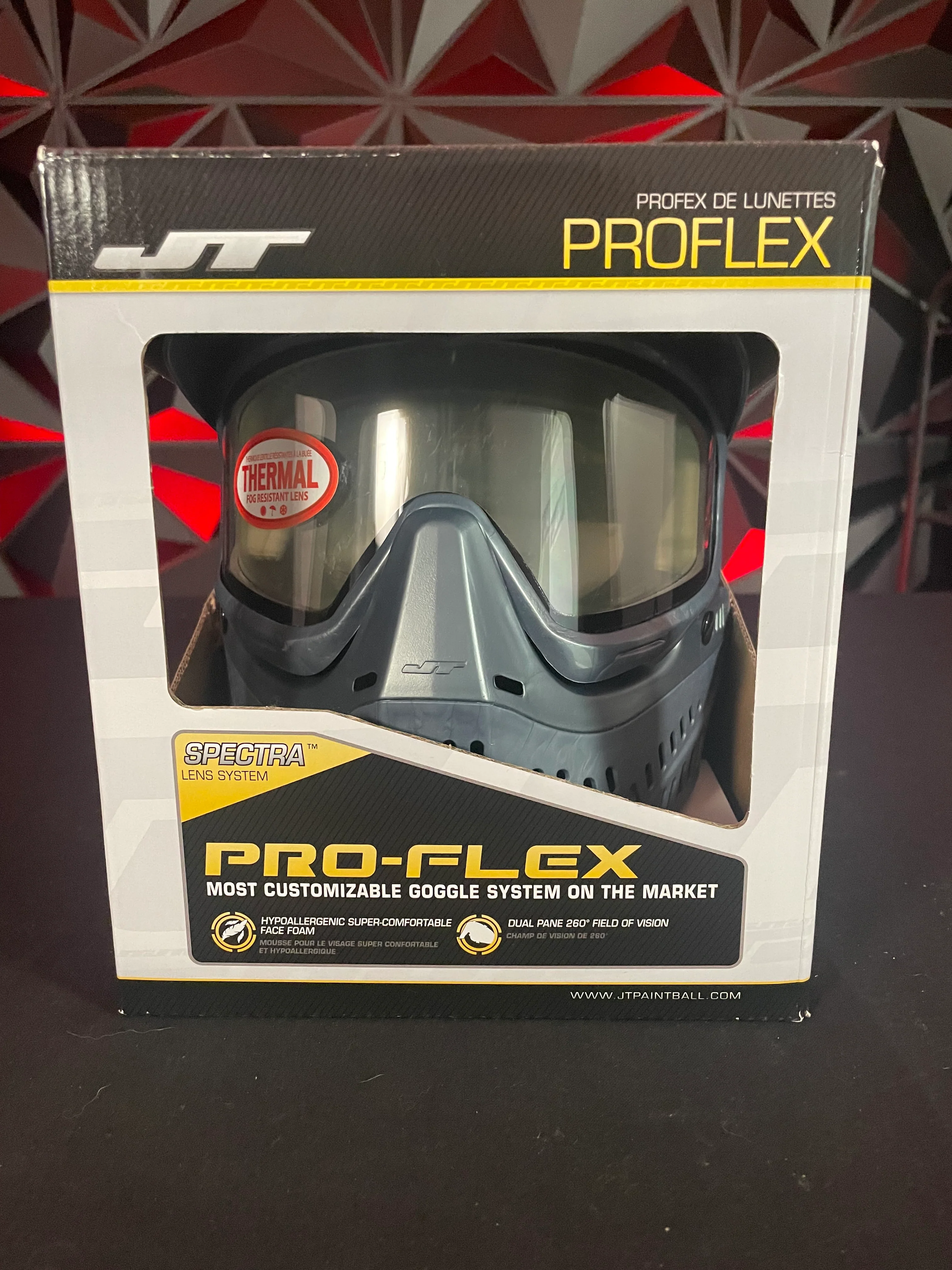 Used JT LE Proflex Paintball Mask - Blue Steel w/Clear Thermal Lens - Image 7