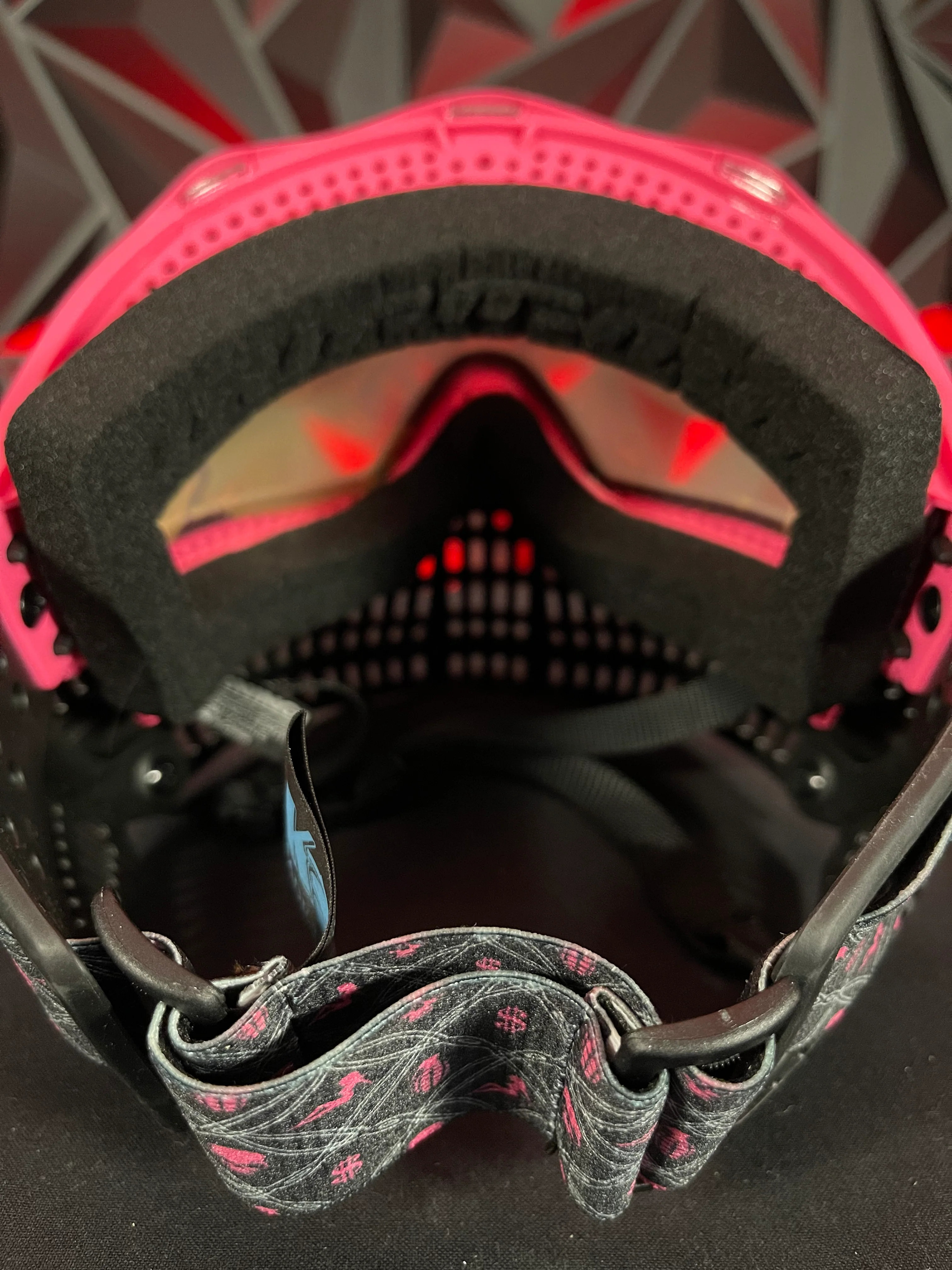 Used JT Proflex Mask - Custom Build - Black/Pink w/ 2 Lenses, Visor, Original Box & Soft Goggle Bag - Image 5